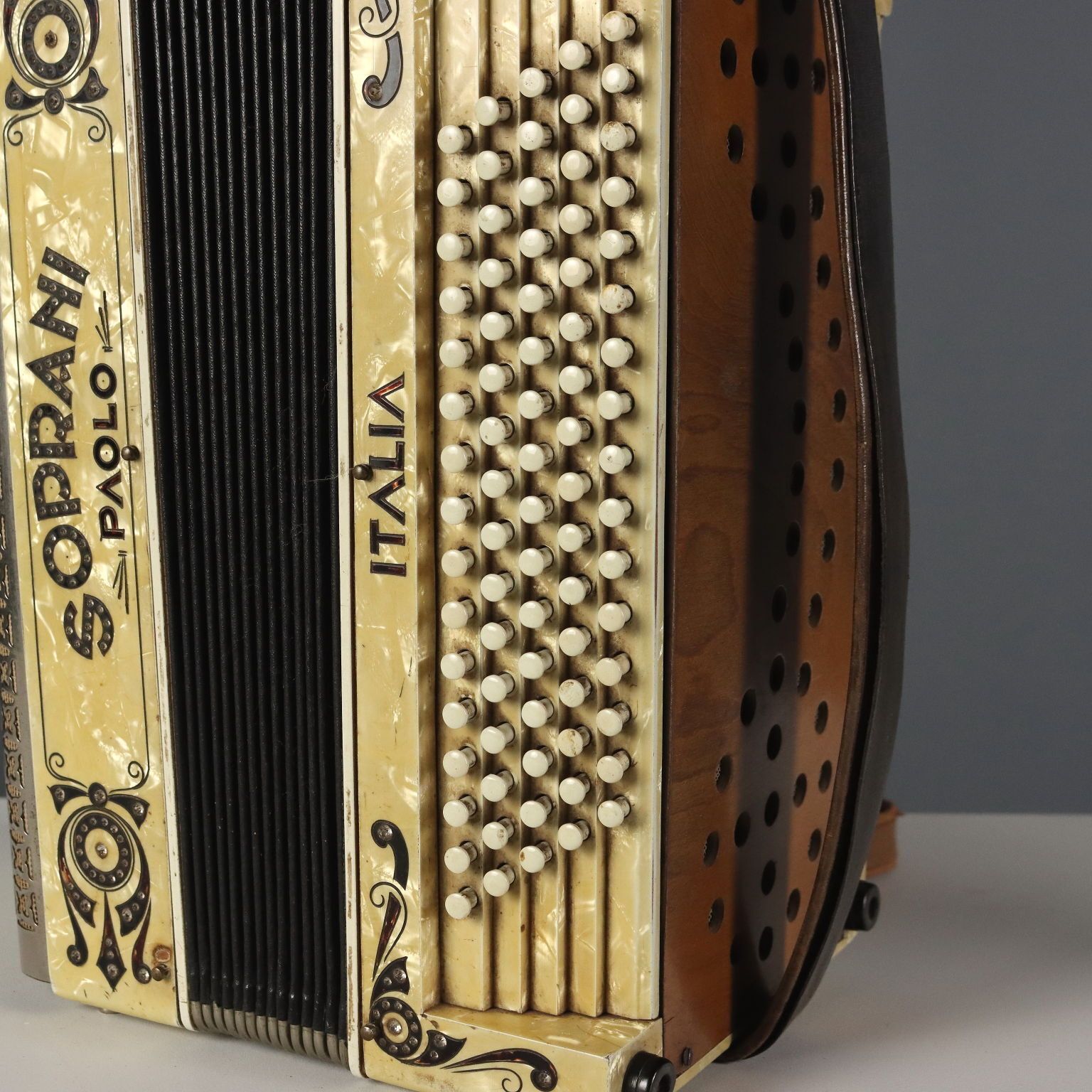 Vintage Paolo Soprani Accordion Bakelite Italy 1930s photo vinterior