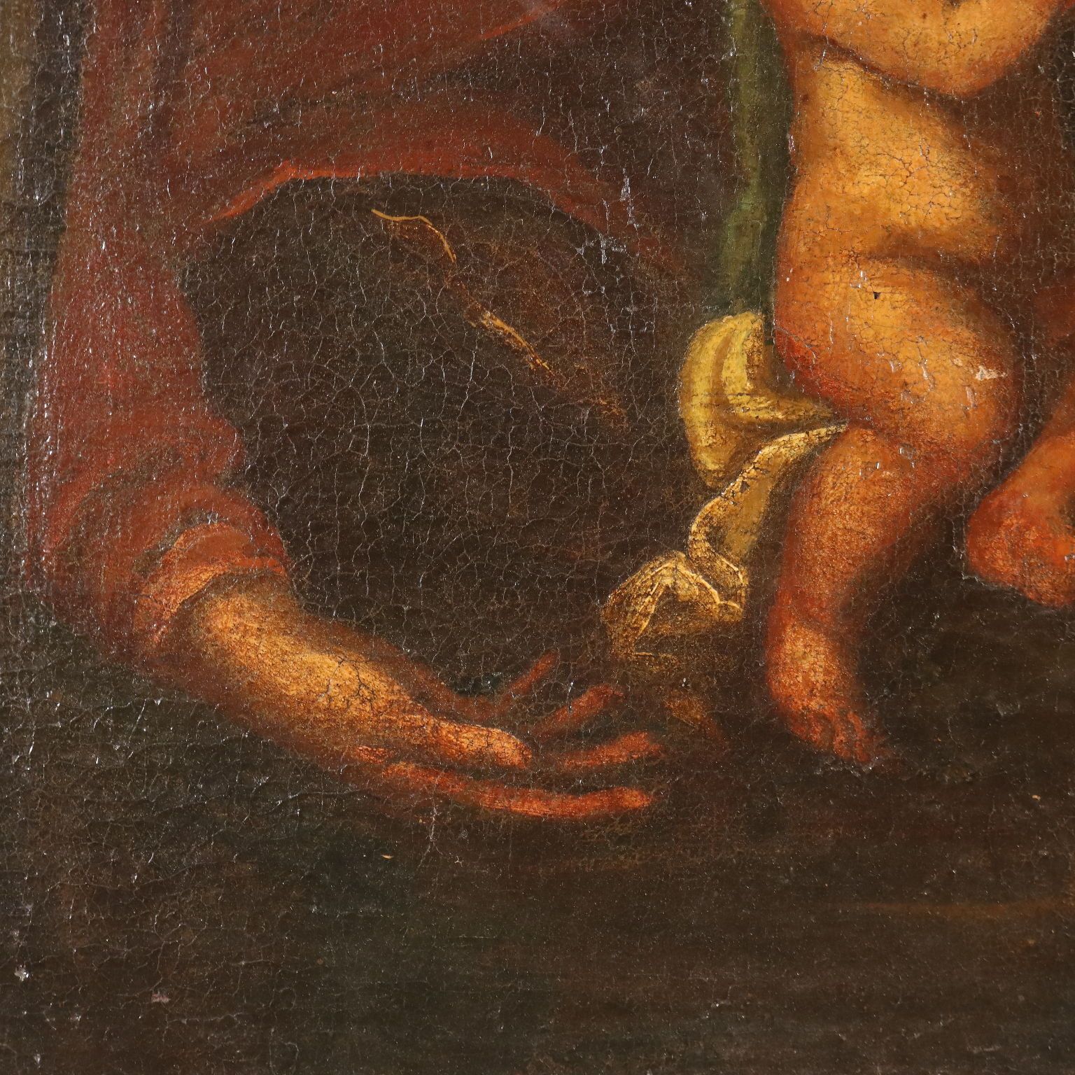 Antique Painting The Three Wise Men Oil On Canvas XVII XVIII Century photo buy