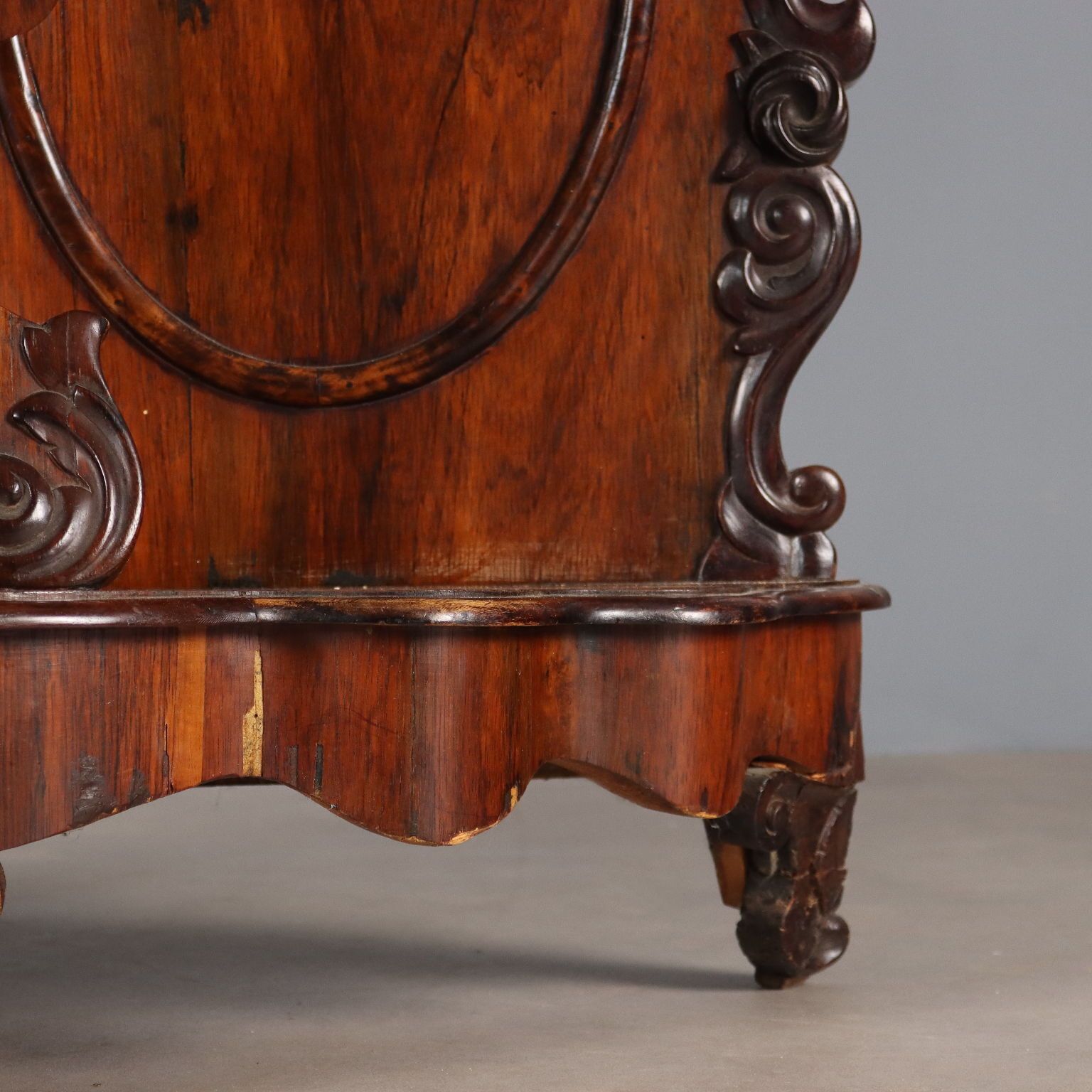 Antique Console Louis Philippe Bois De Violette Marble XIX Century photo vintage