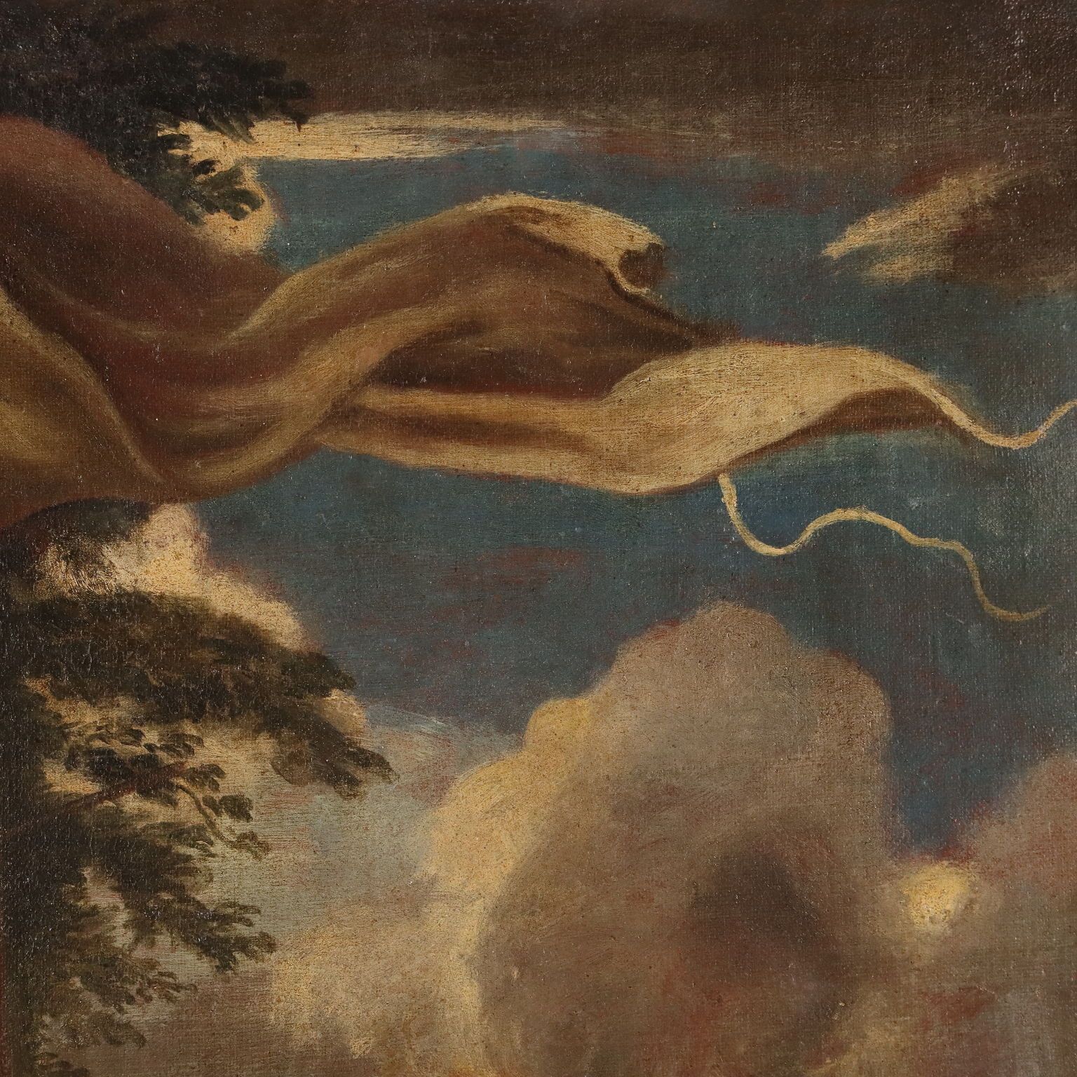 Tableau d'époque L'Âge de fer, disciple de Pietro da Cortona, XVIIe siècle photo vintage