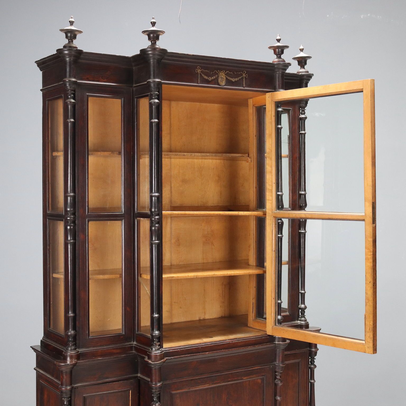 Bookcase Bois De Rose Neoclassical Decorations XIX Century photo Furniture