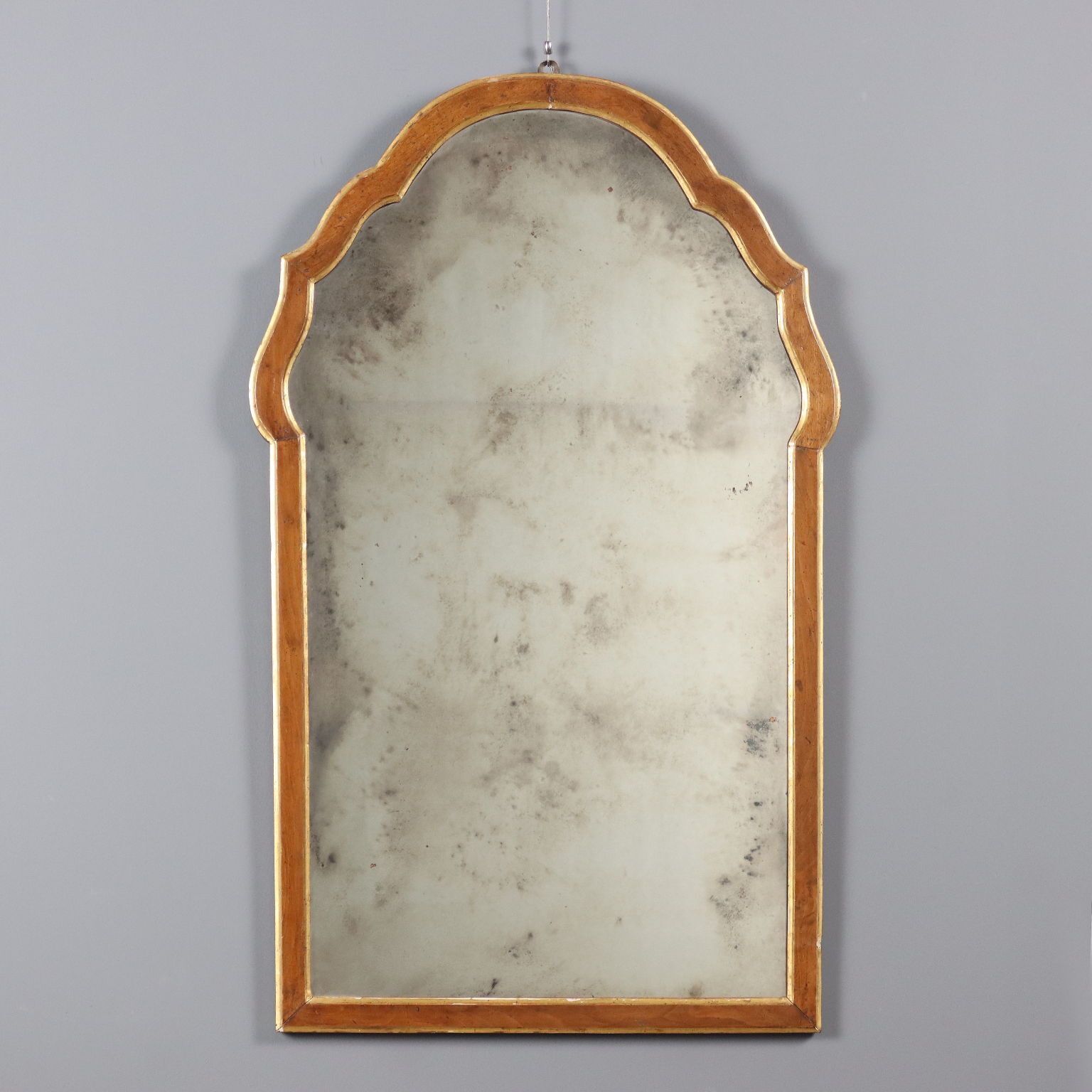 Miroir d'époque en noyer, Italie, XIXe siècle