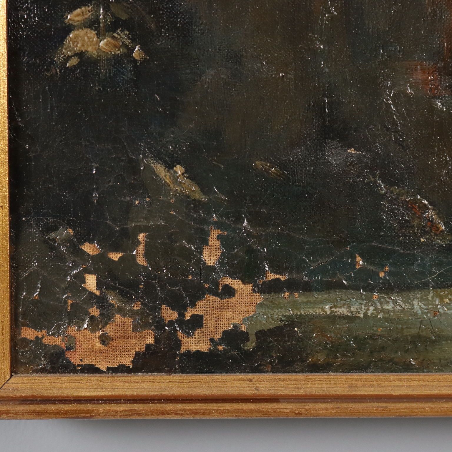 Modern Painting Signed Ludovico Zambeletti Val Vogna XX Century photo vintage