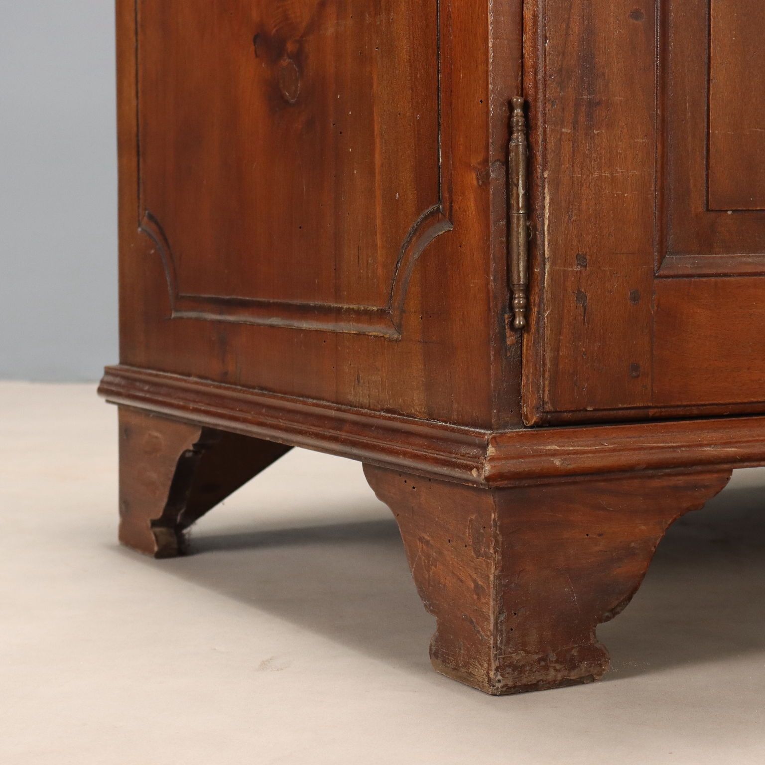 Furniture Antique Cupboard Walnut Fir Drawers Italy XIX Century photo