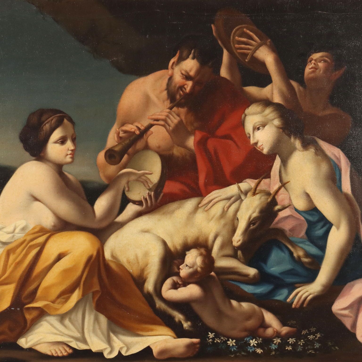 Tableau d'époque, sujet mythologique, Italie, XVIIIe siècle photo for sale