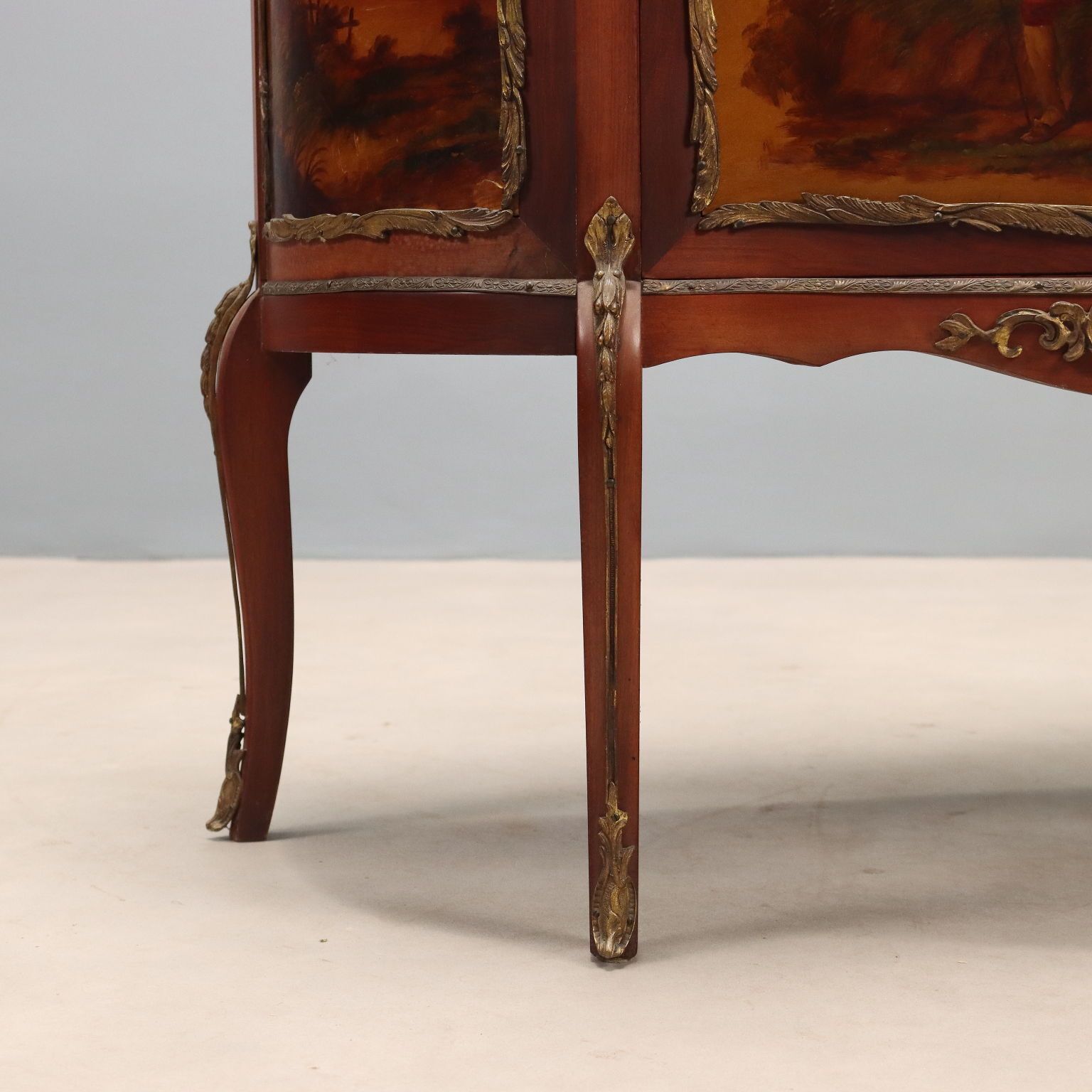 photo for sale Showcase Baroque Style Mahogany Bronze Italy XX Century