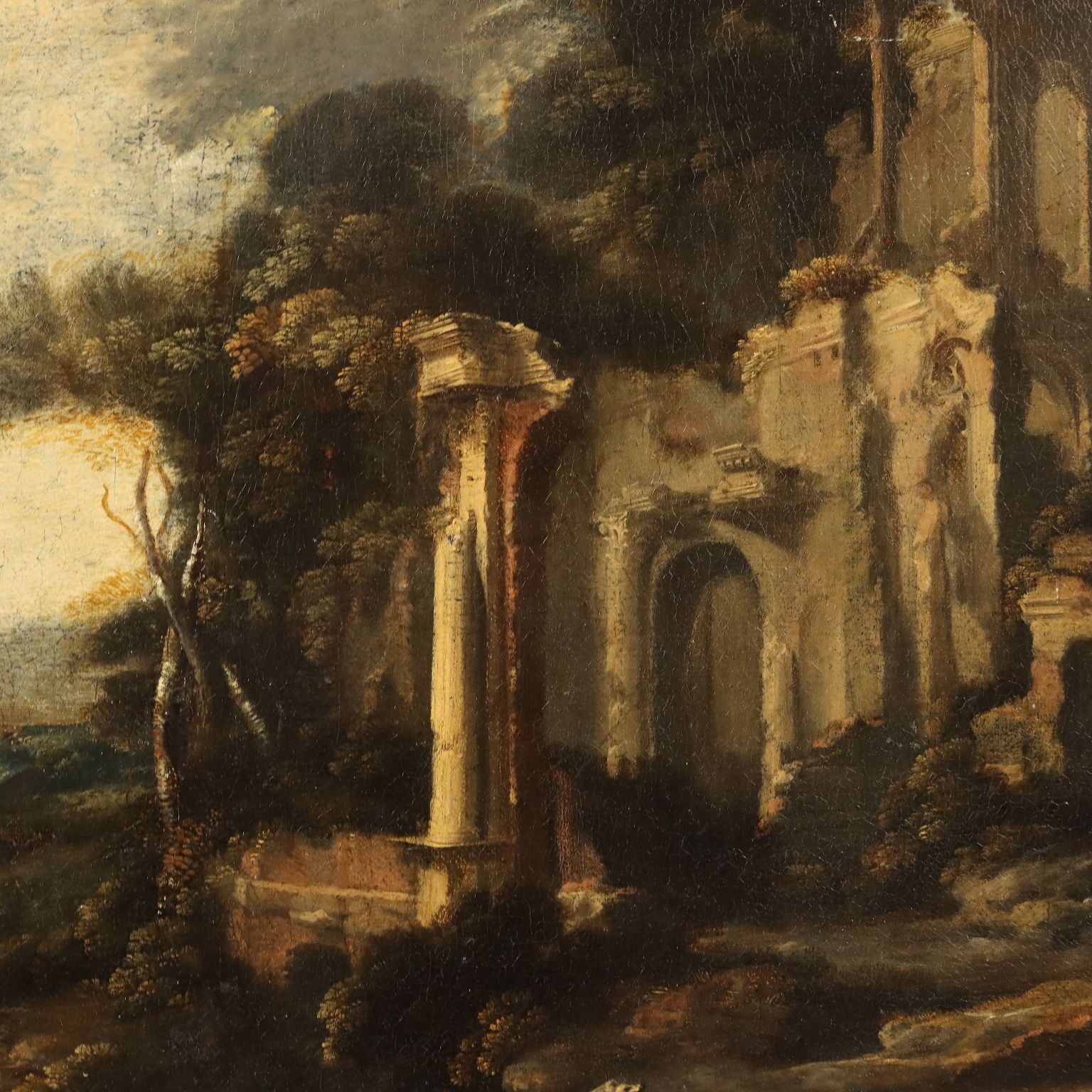 Antique Painting Attributed To Pieter De Witte II Oil On Canvas '600 photo 5240.0