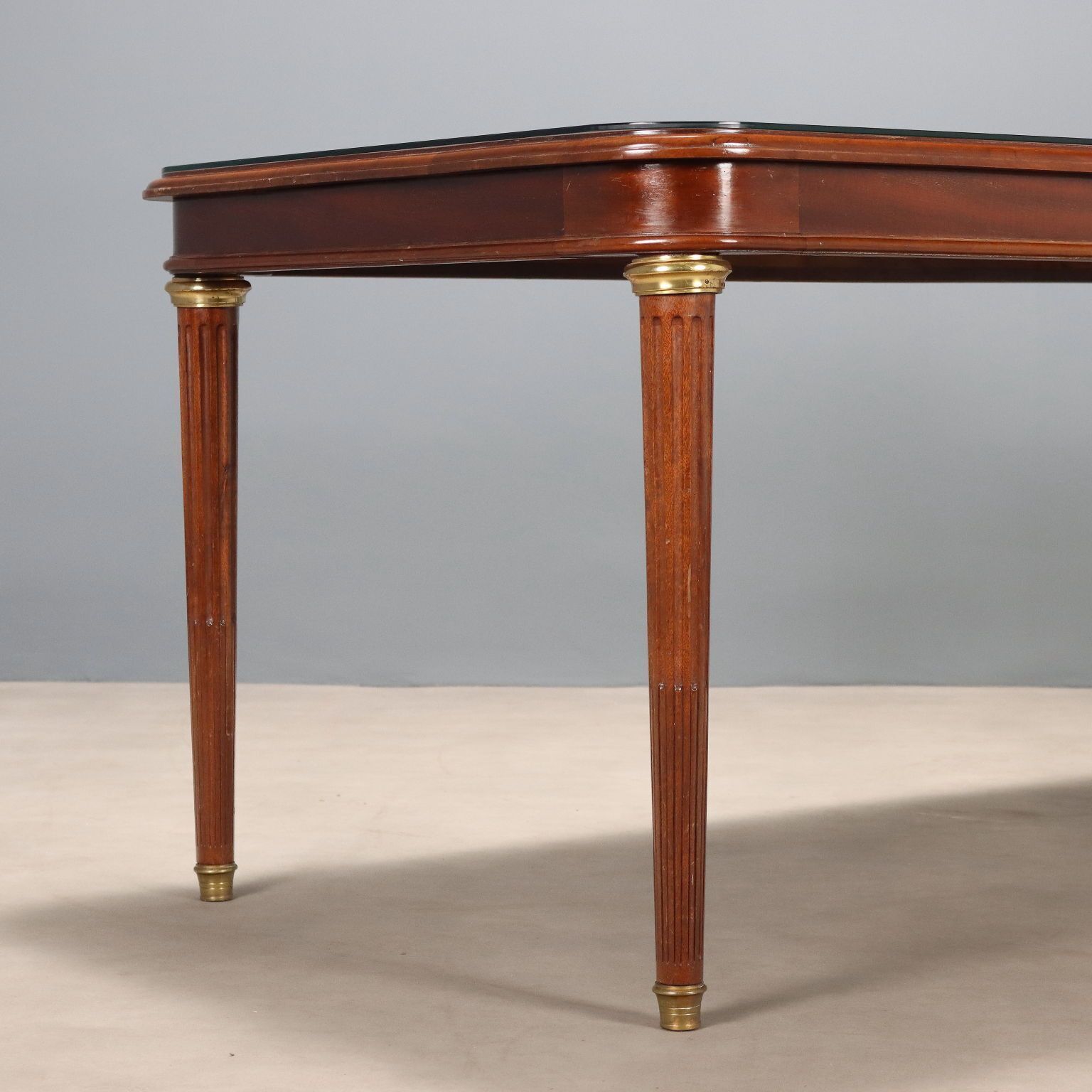 Antique Table Mahogany Gilded Bronze Glass United Kingdom '900 photo buy