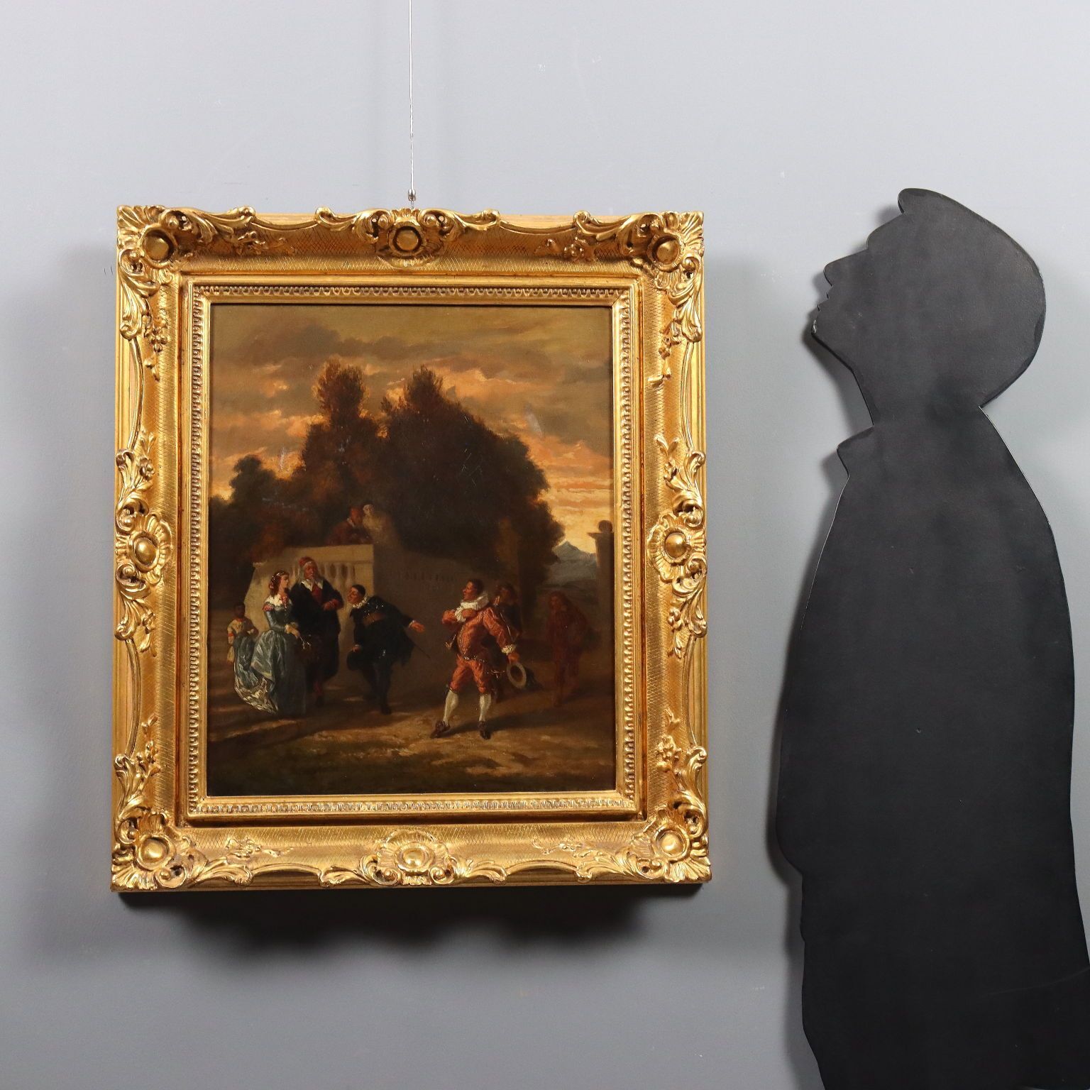 Tableau d'époque « La Présentation », huile sur toile, école française, XIXe siècle photo furniture