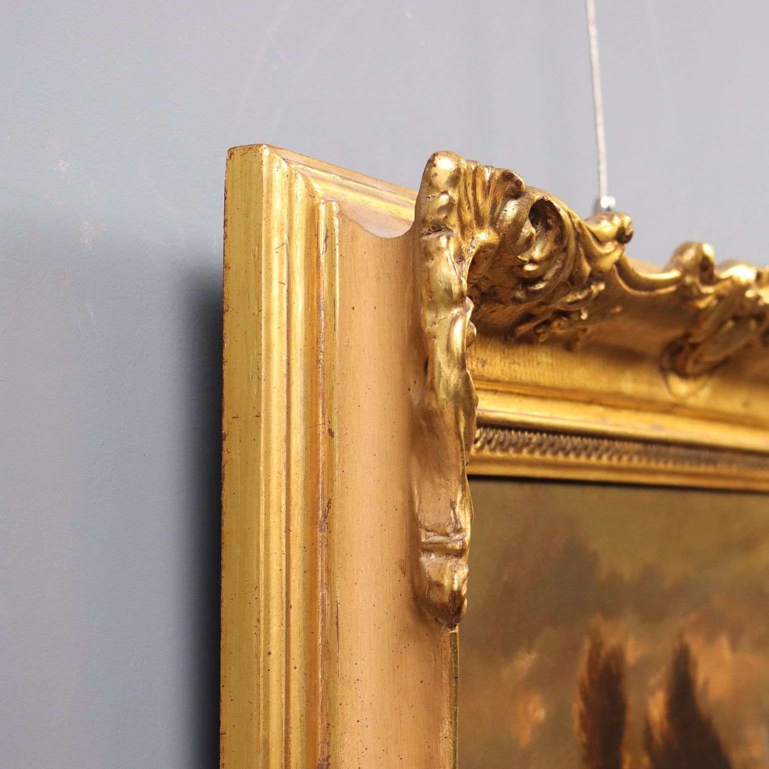 photo furniture Tableau d'époque « La Présentation », huile sur toile, école française, XIXe siècle