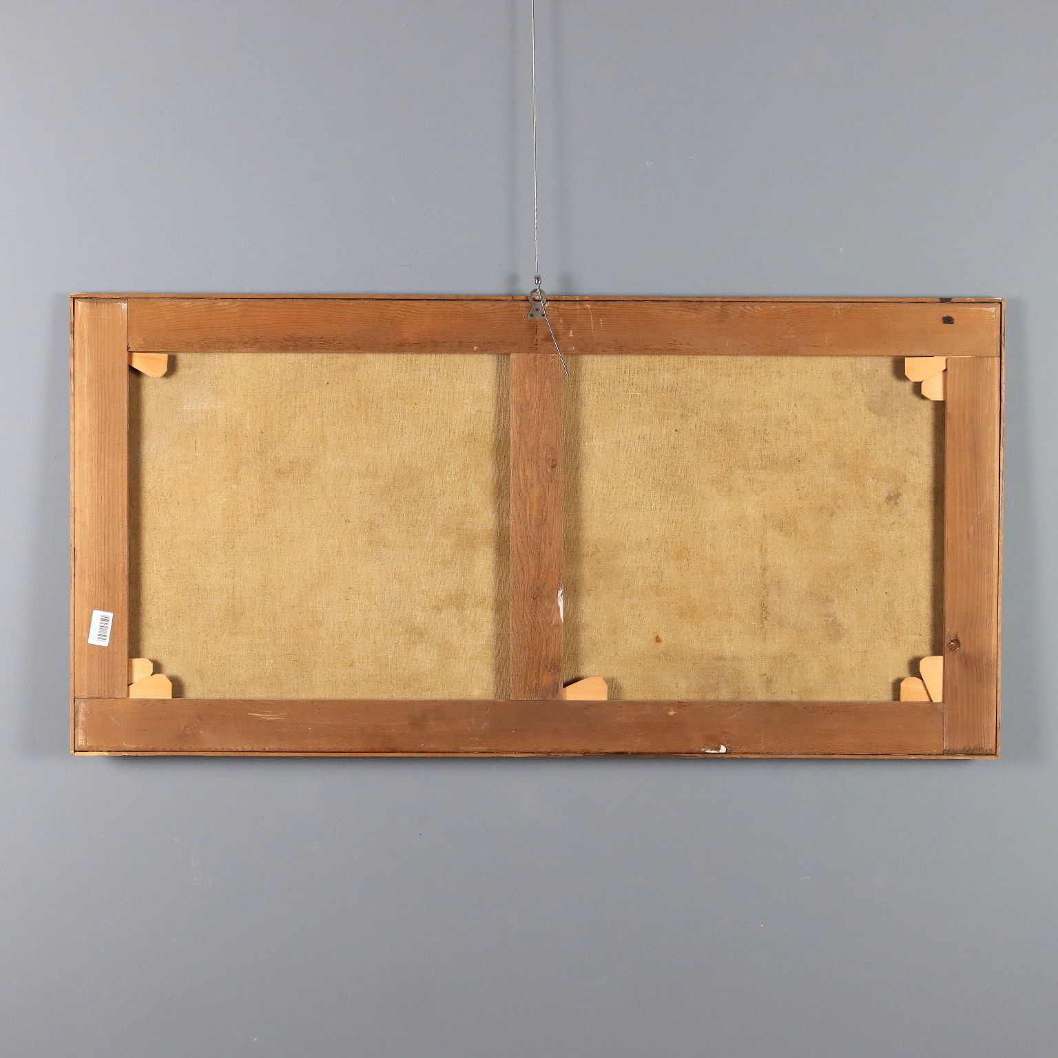 Kunst Antiek schilderij, landschap met figuren, olieverf op doek, 18e eeuw photo