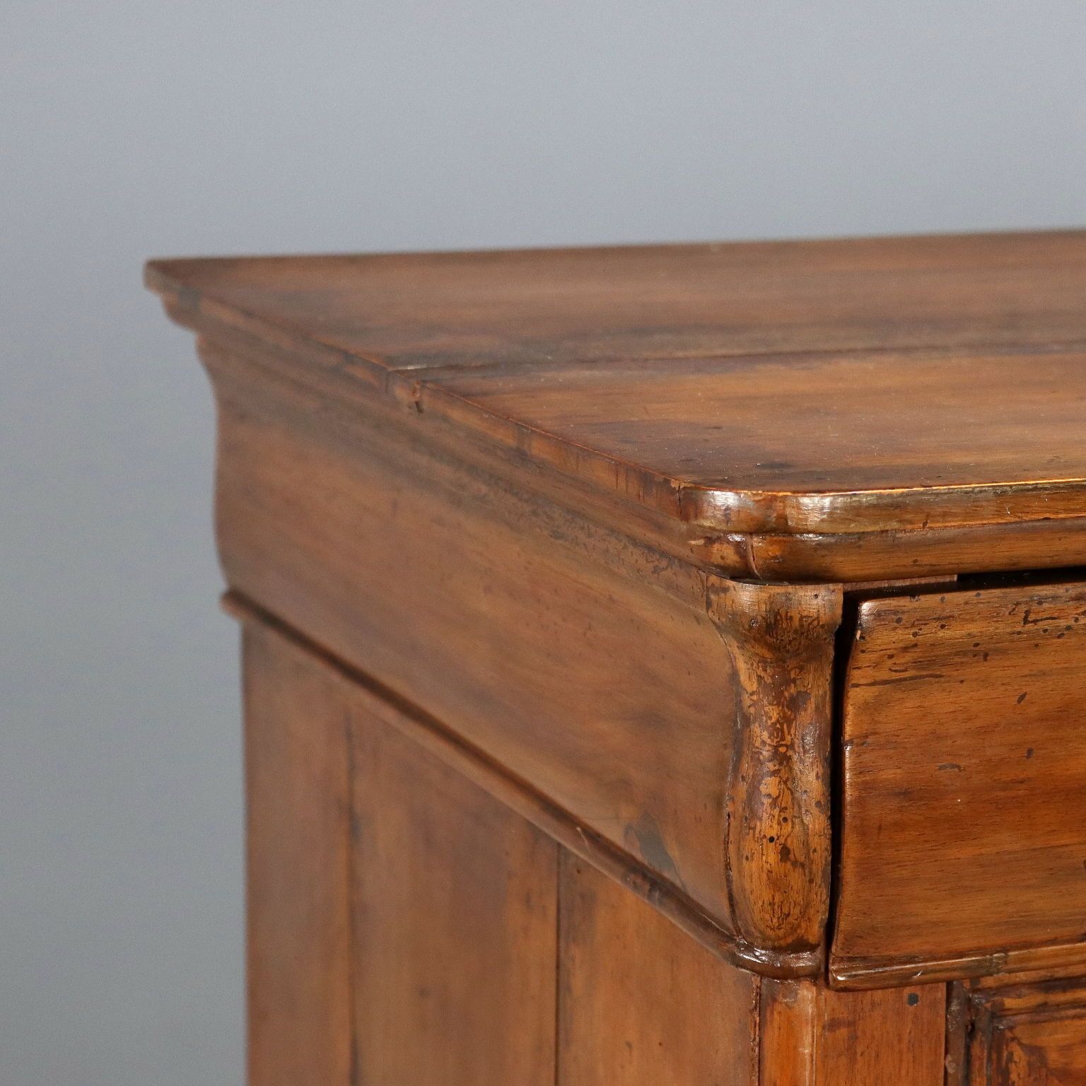 Antique Cupboard Walnut Fir Drawers Italy Early XX Century photo 740.0