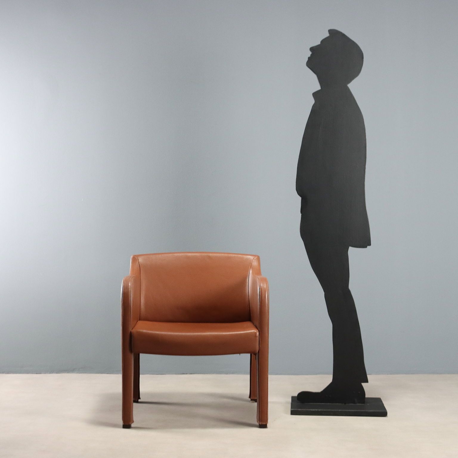 Busnelli System Armchair Vintage Leather Foam Design 2000s photo for sale