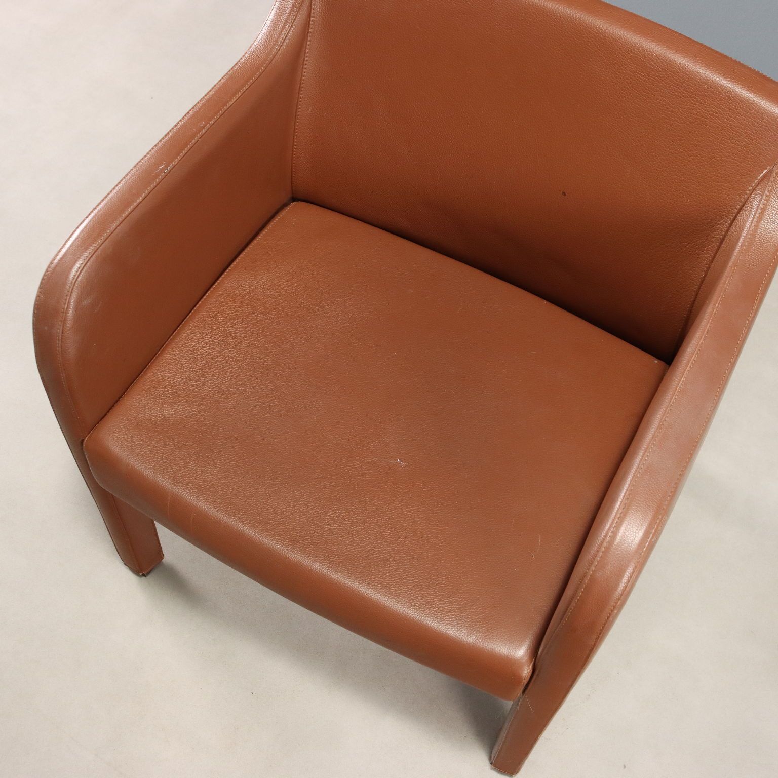 photo furniture Fauteuil Busnelli System en cuir pleine fleur et mousse, vintage, années 2000