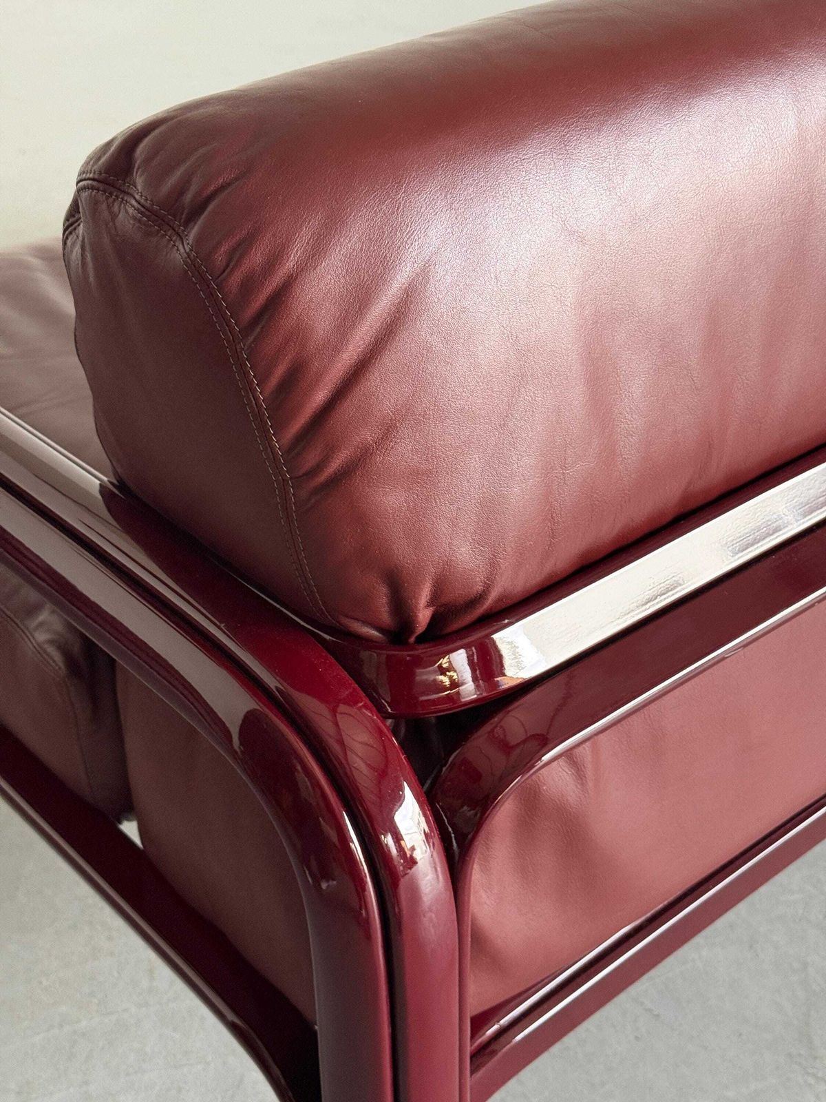 photo vintage 1 Of 2 Gae Aulenti 'Orsay' Loveseat Sofa For Knoll International, 1970s