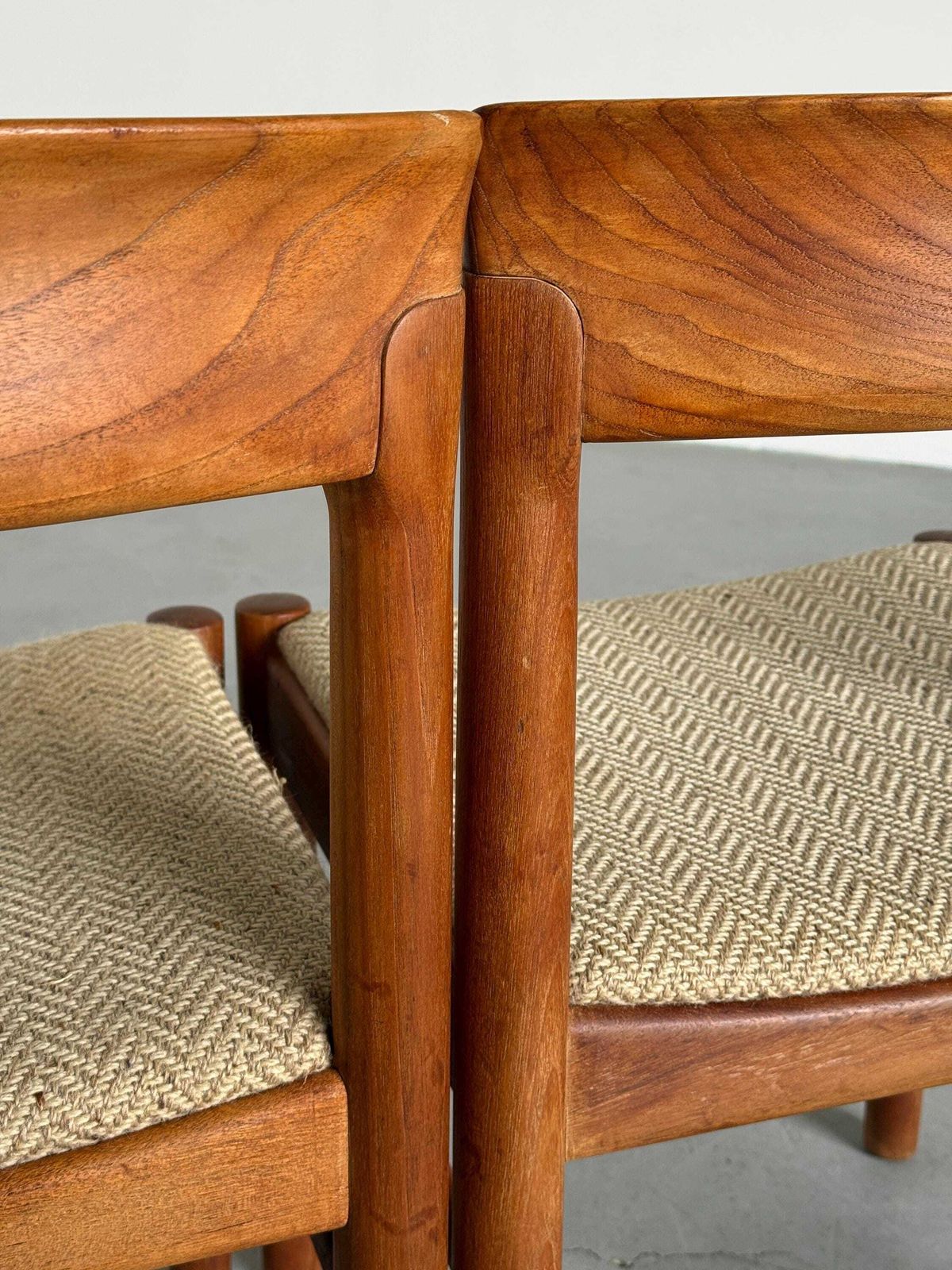 Furniture Set Of 4 Teak Dining Chairs Produced By Bramin, Denmark, Circa 1960s photo