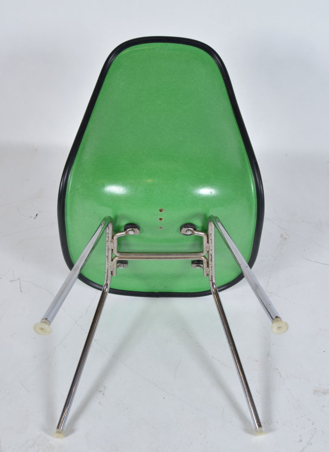 Furniture 1960s Herman Miller Eames Fibreglass Shell Green Msx 1 Low Dressing Occasional Chair photo
