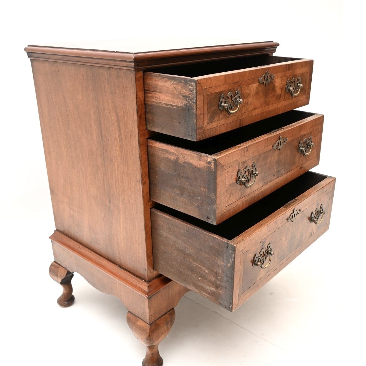 Antique Burr Walnut Chest On Legs photo 813.0