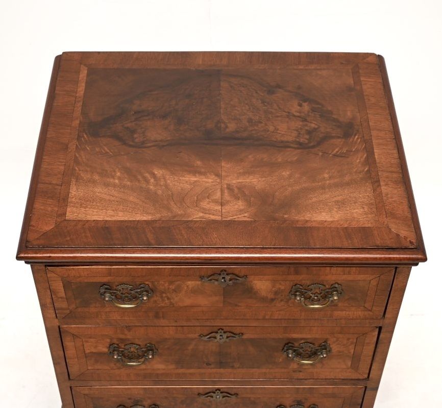 Antique Burr Walnut Chest On Legs photo buy