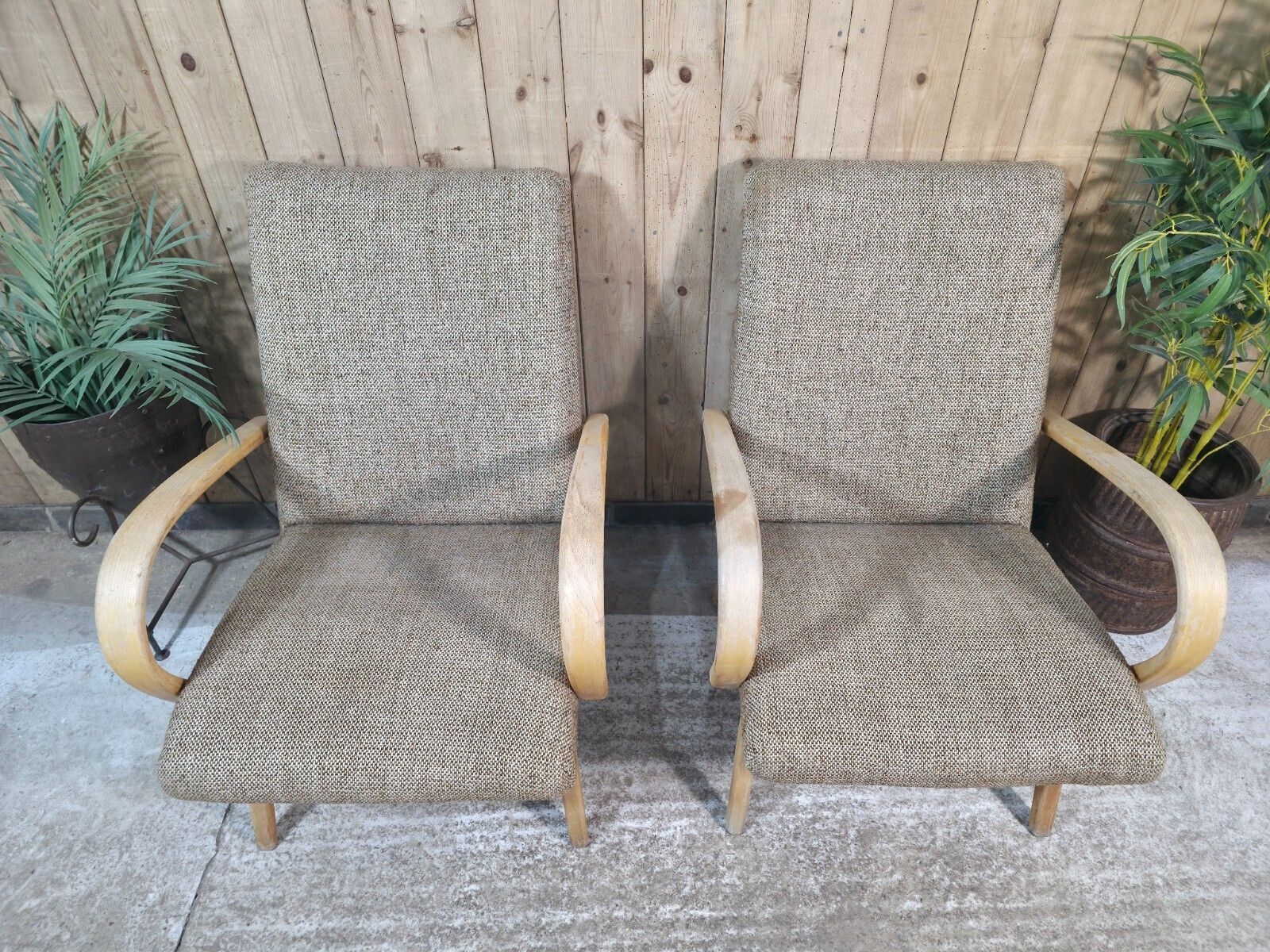 Pair Of Mid Century Jaroslav Smidek Retro Armchairs 1960s Czechoslovakian Design photo furniture