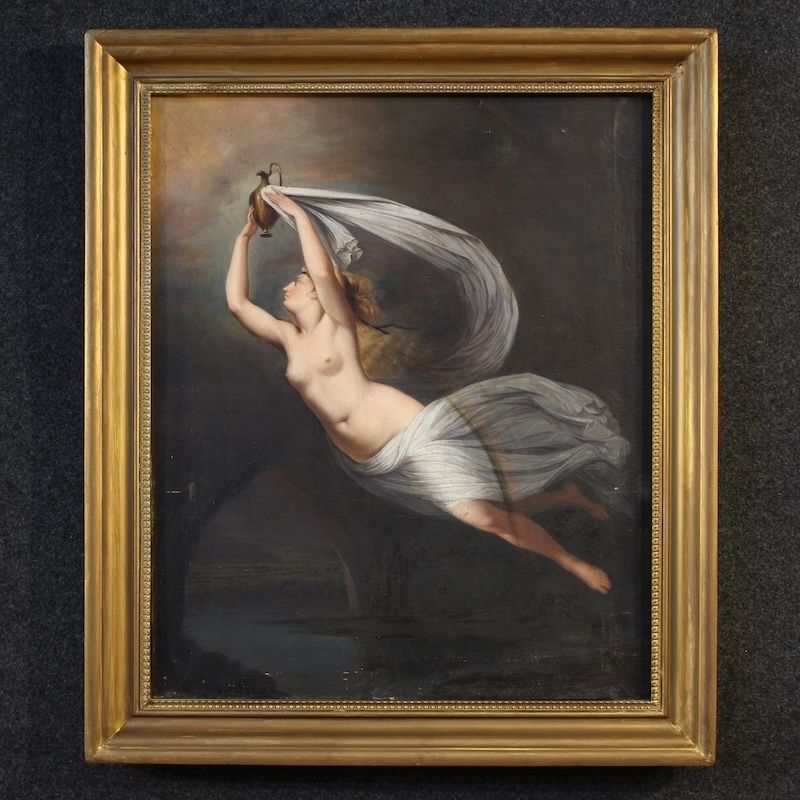 19th Century Italian Mythological Painting photo furniture