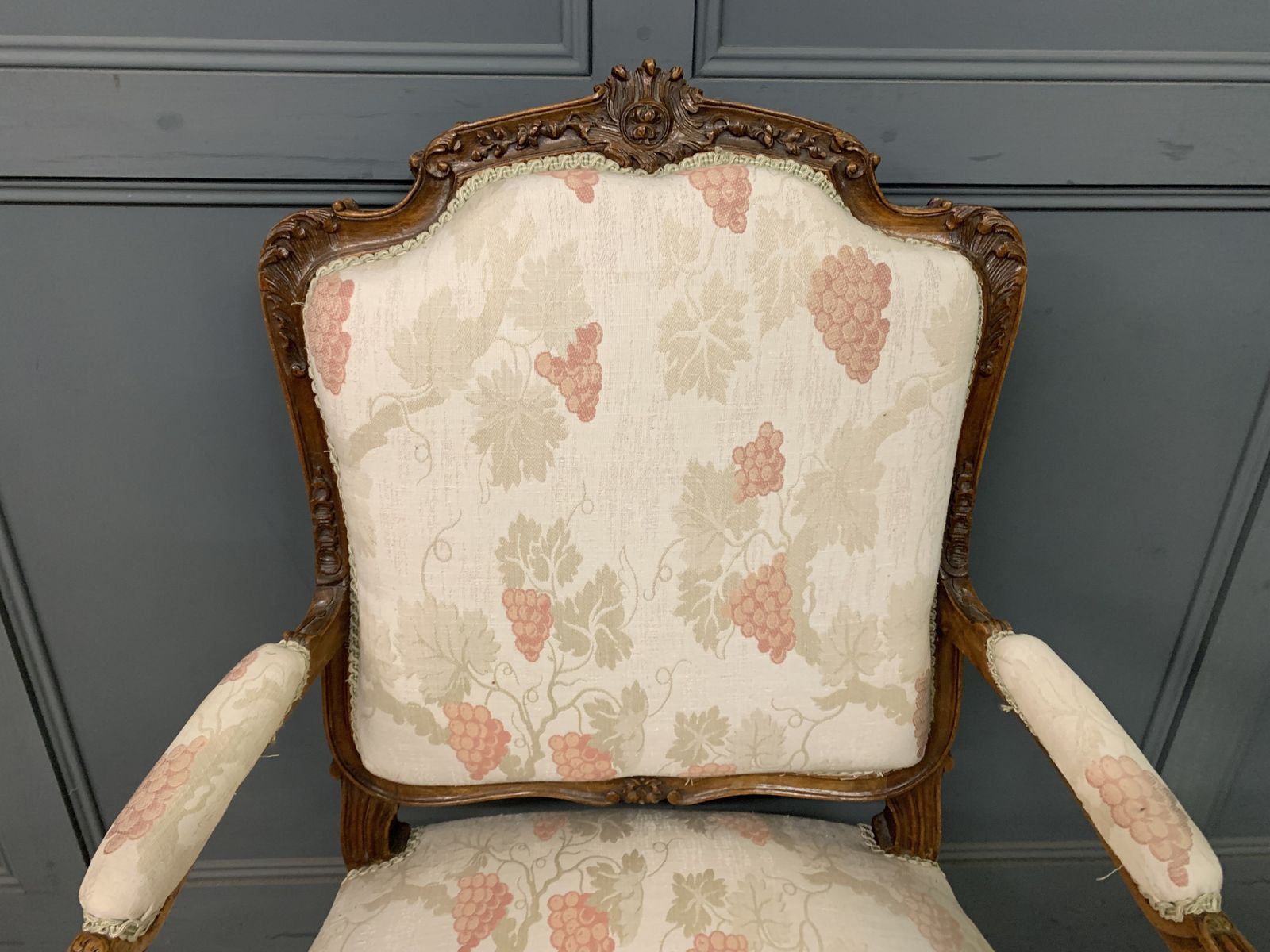Pair Of French Carved Walnut Armchairs photo buy