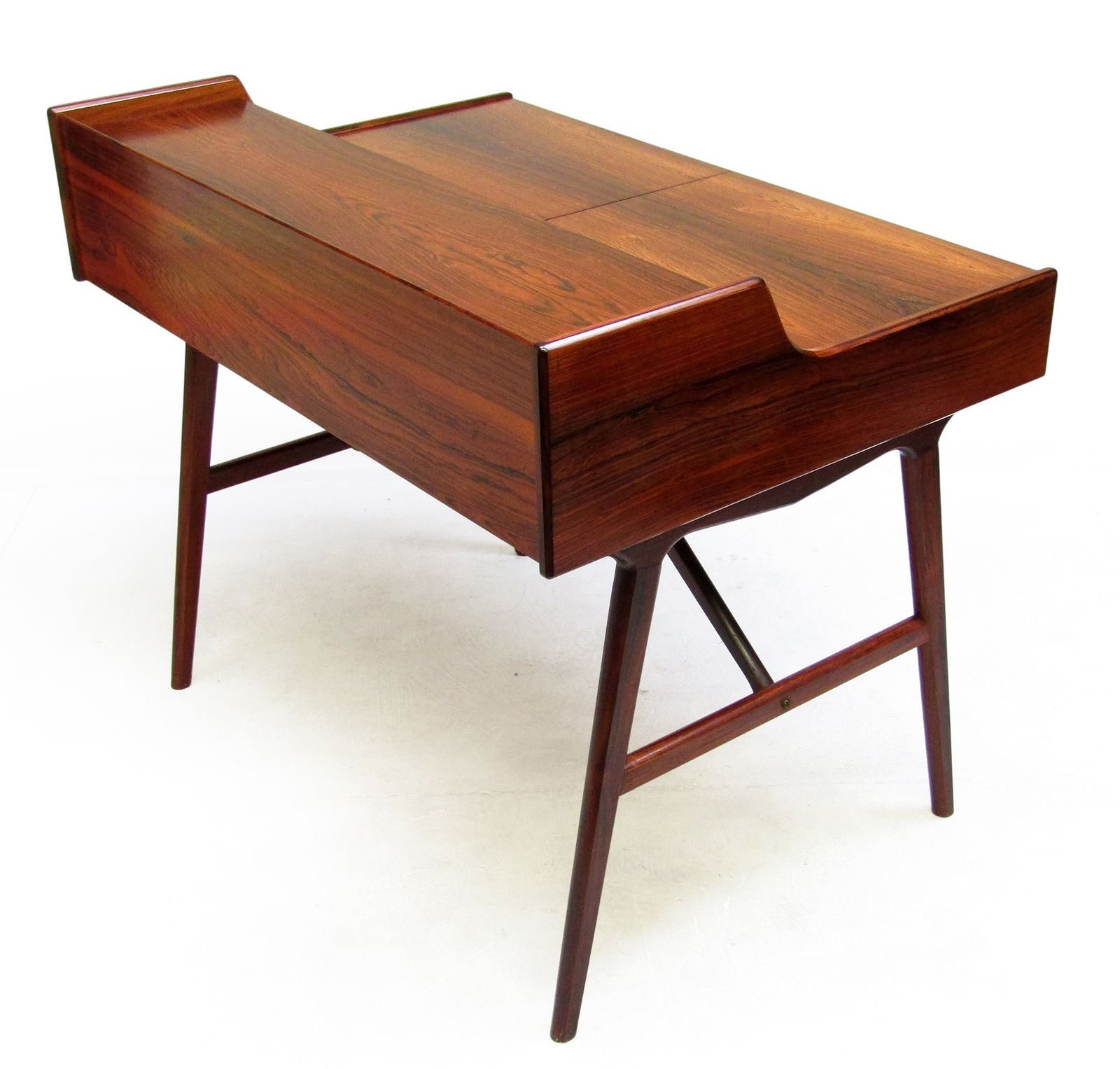 1960s Danish Model 65 Desk / Vanity Dresser In Rosewood By Arne Wahl Iversen photo vinterior