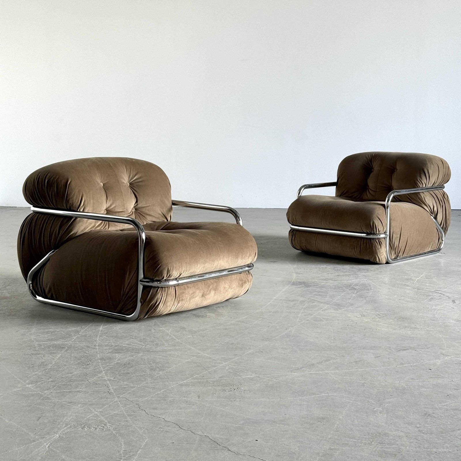 Reserved Pair Of Vintage Italian Armchairs By Mario Sabot, 1970s