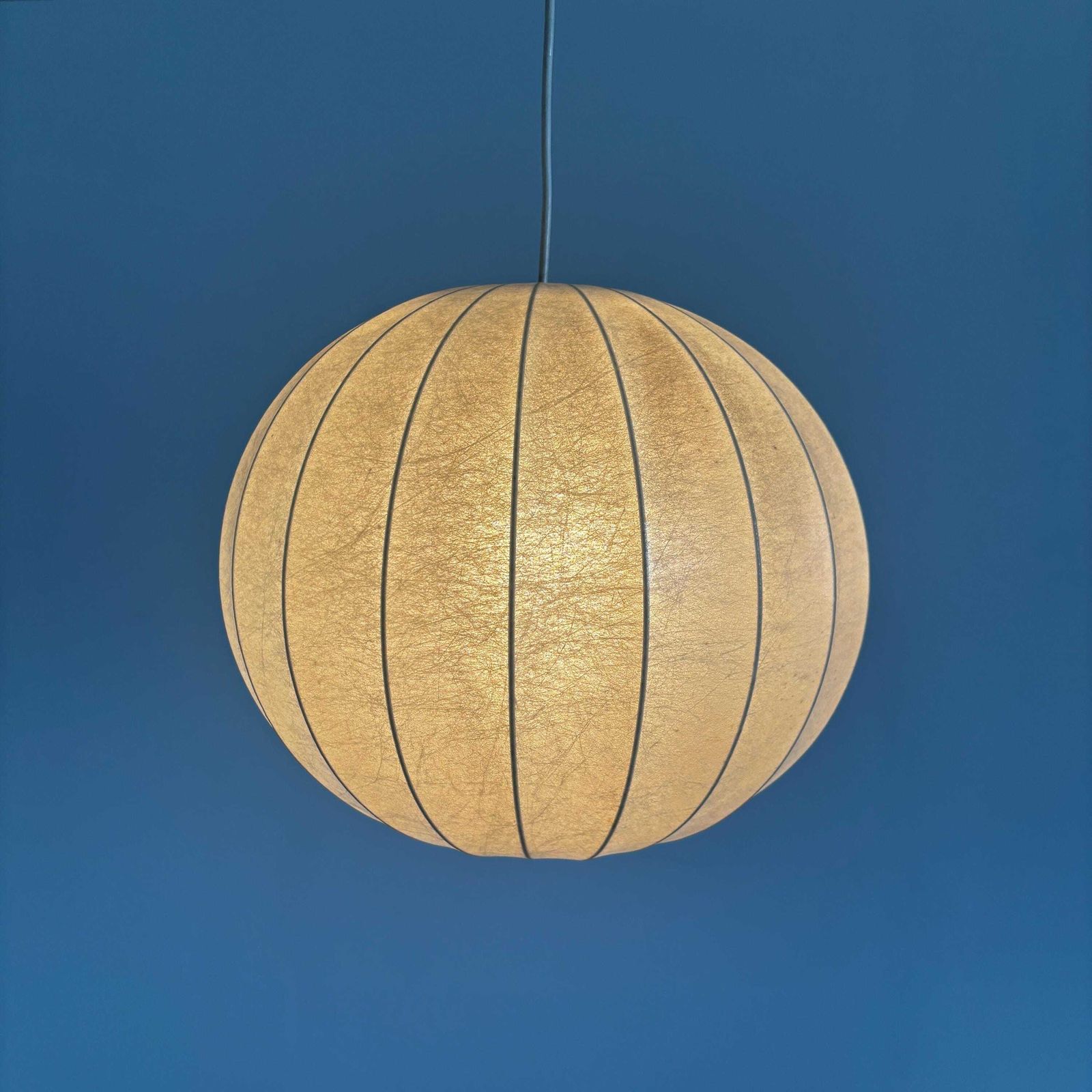 Mid Century Cocoon Pendant Lamp In Style Of Achille Castiglioni, 1960s photo furniture