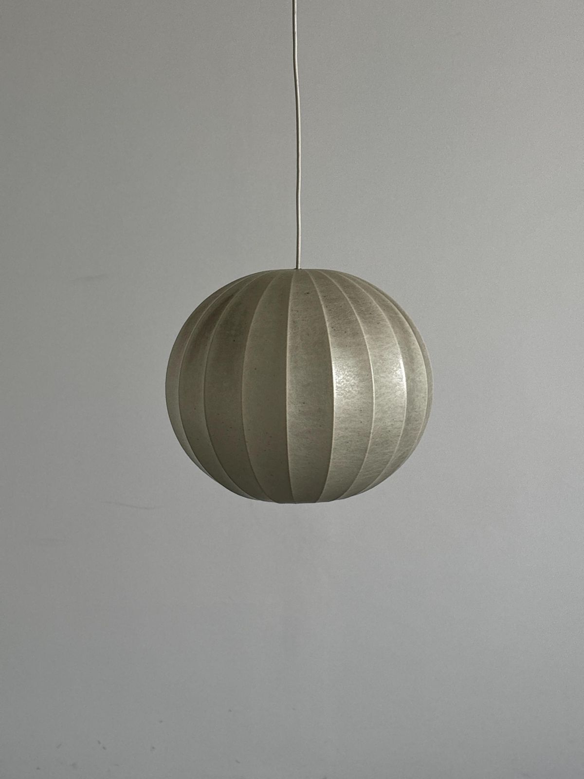 Mid Century Cocoon Pendant Lamp In Style Of Achille Castiglioni, 1960s photo vintage