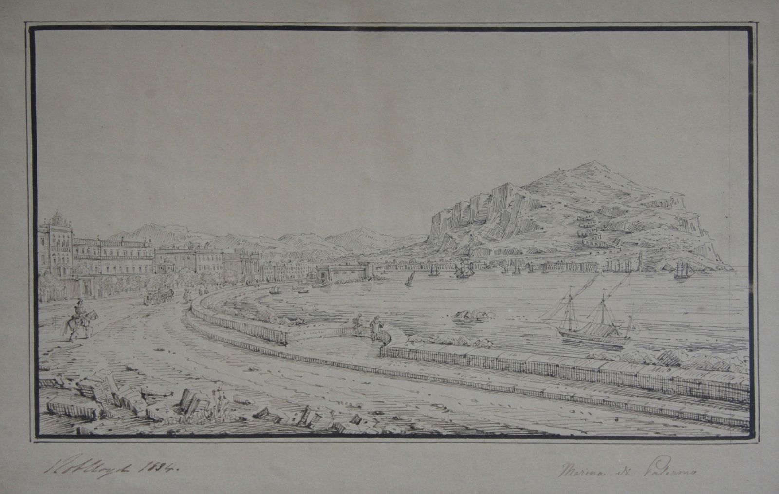 Senape: Marina Di Palermo, 1800s photo furniture