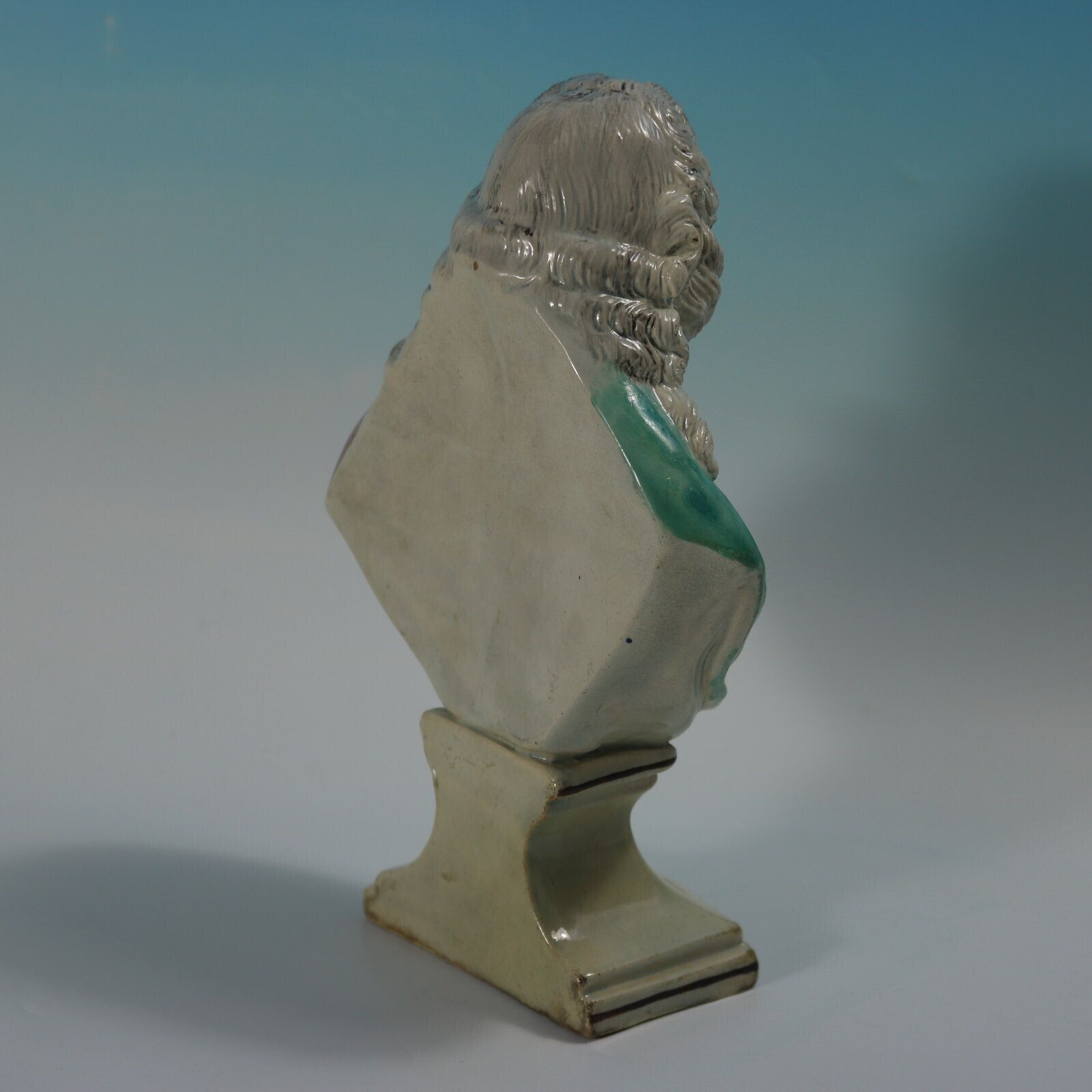 Staffordshire Pearlware Bust Of The Composer Handel photo vinterior