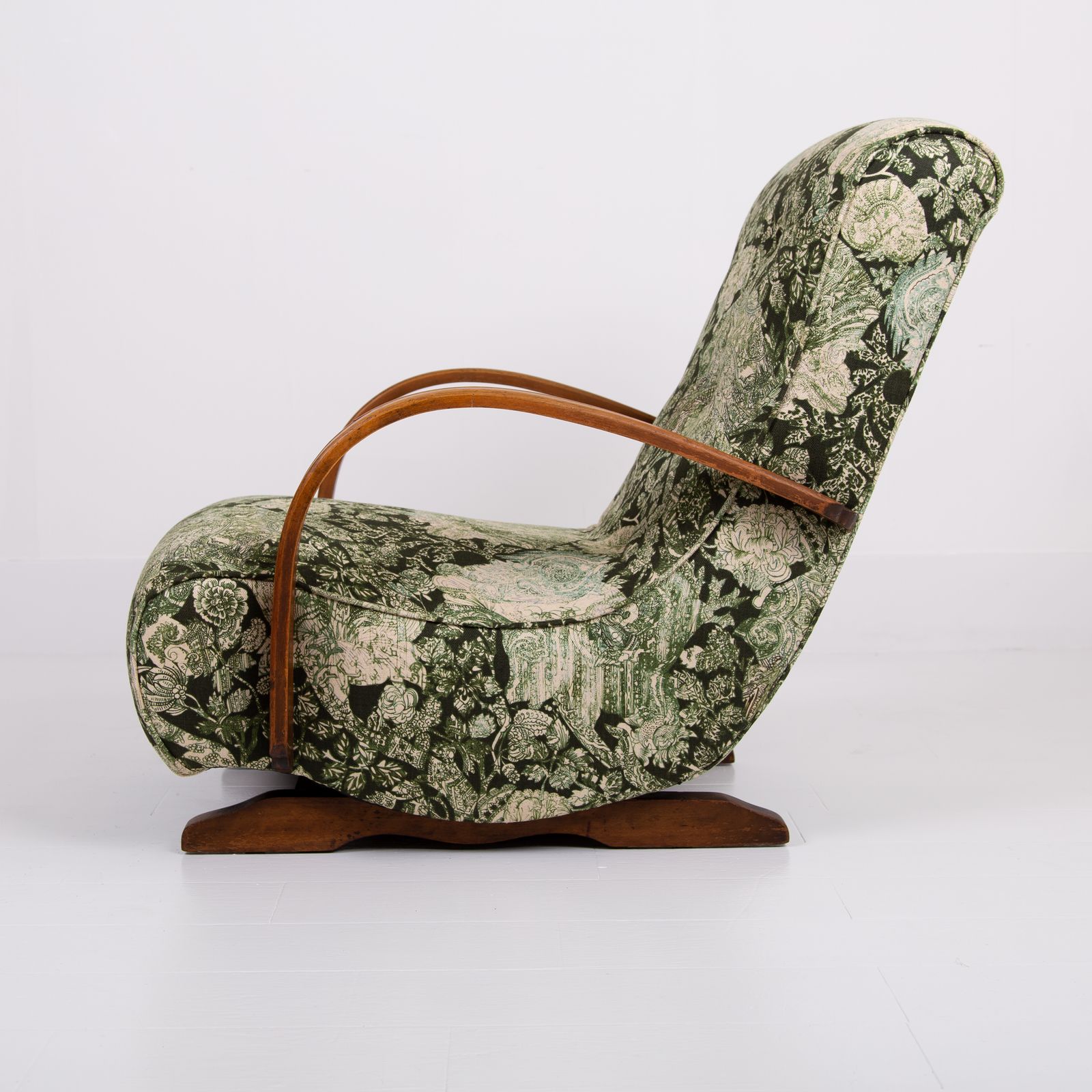 Art Deco Bentwood Armchair New Liberty Upholstery C1930 photo furniture