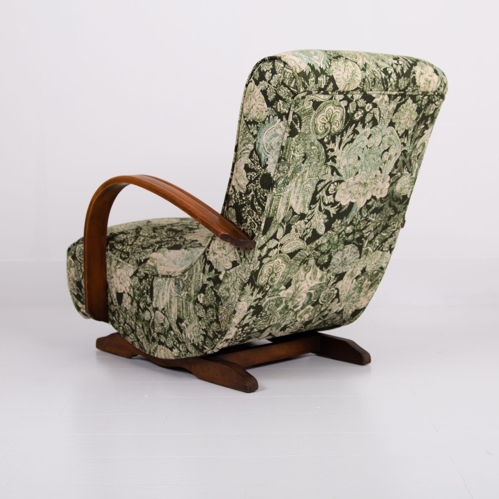 Art Deco Bentwood Armchair New Liberty Upholstery C1930 photo for sale