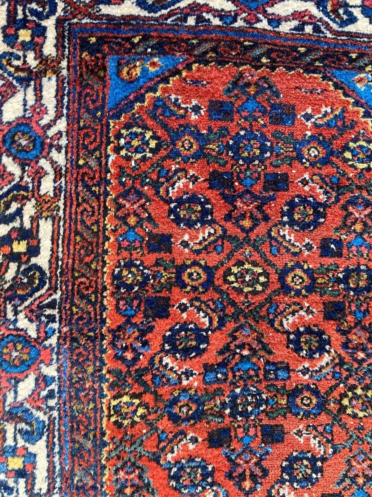 Textiles Vintage Hamadan Runner 2.83m X 0.76m photo