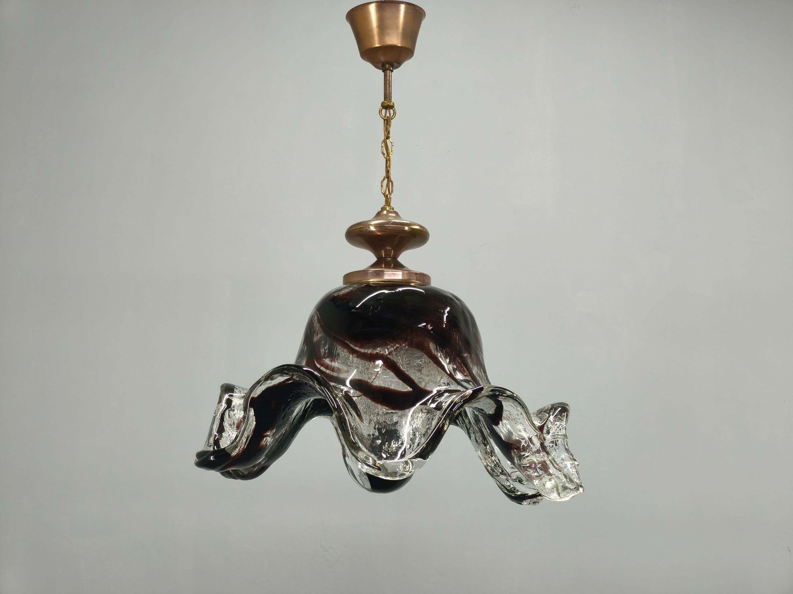 Pair Of Murano Glass Pendant Lights, Italy, 1960s photo 1195.0