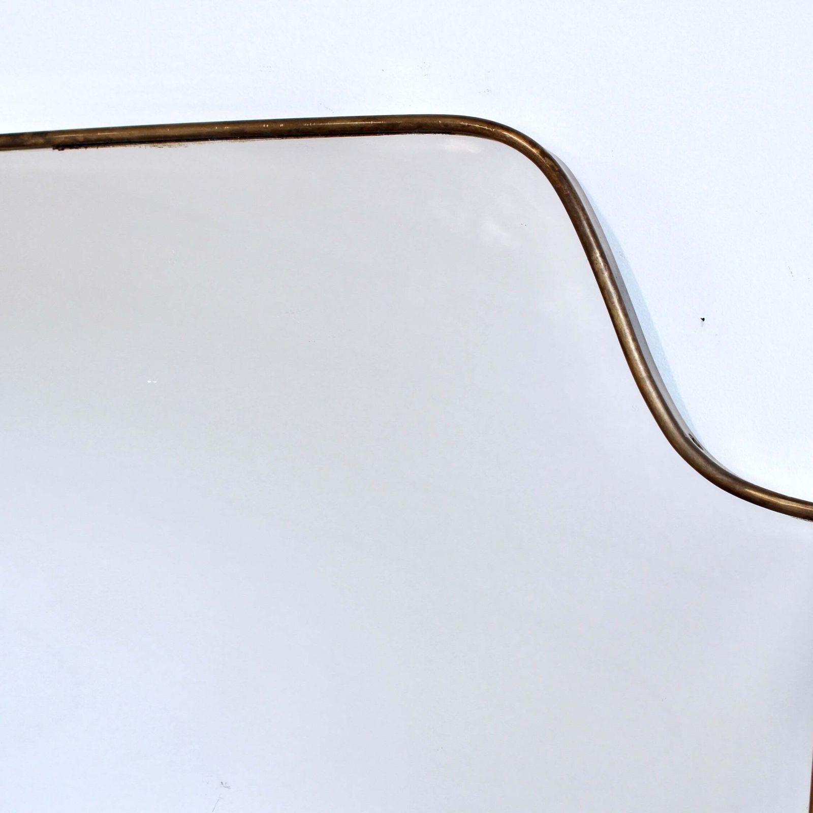 Vintage Italian Wall Mirror With Brass Frame (Circa 1960s) photo 1834.0