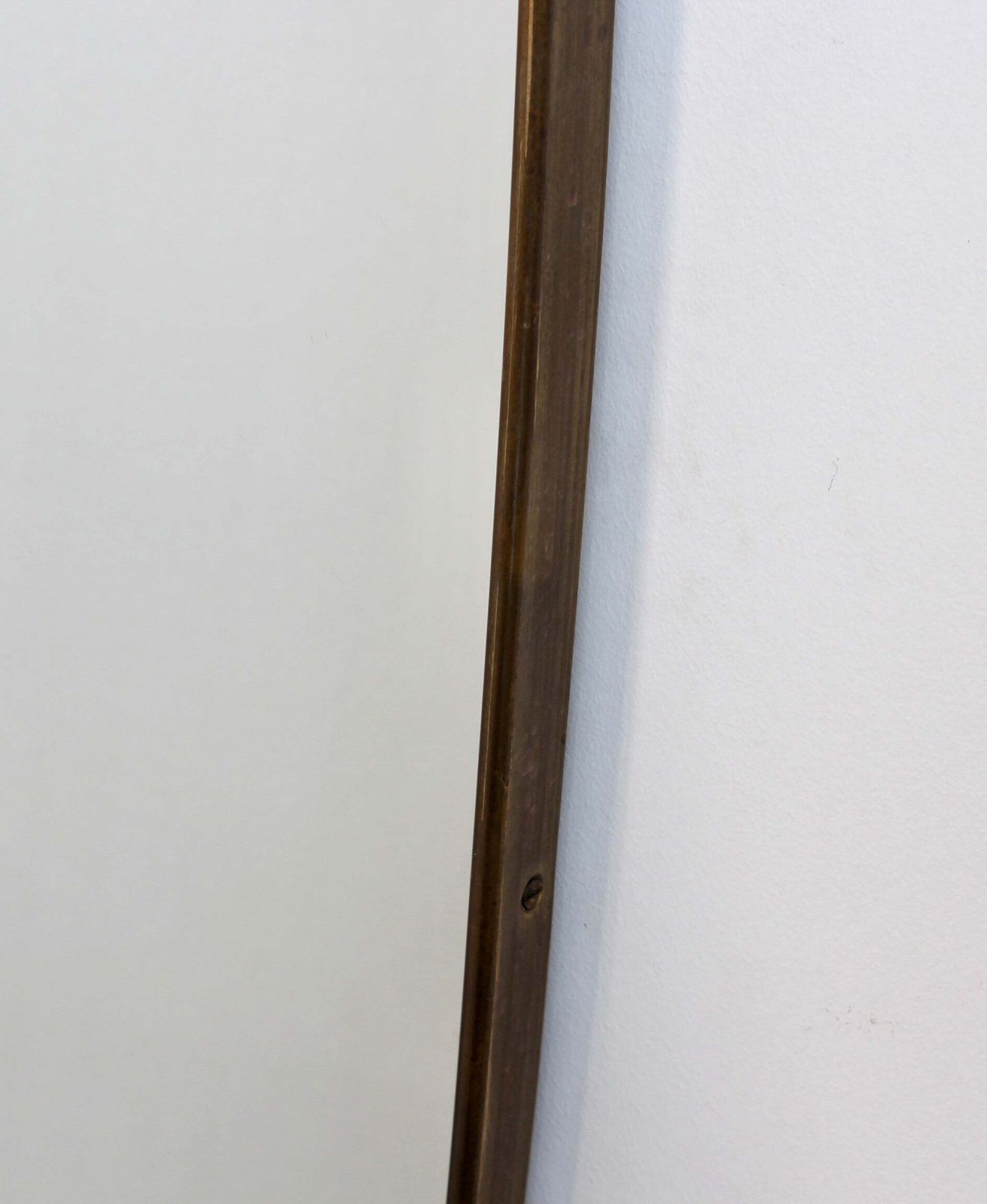 photo furniture Vintage Italian Wall Mirror With Brass Frame (Circa 1960s)