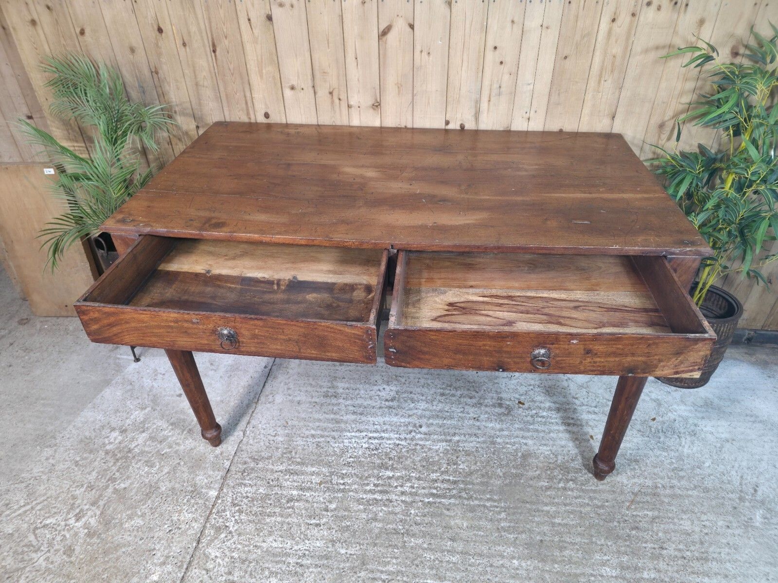 Vintage Antique Colonial Indian Hardwood Wooden Dining Table Kitchen Island photo Furniture