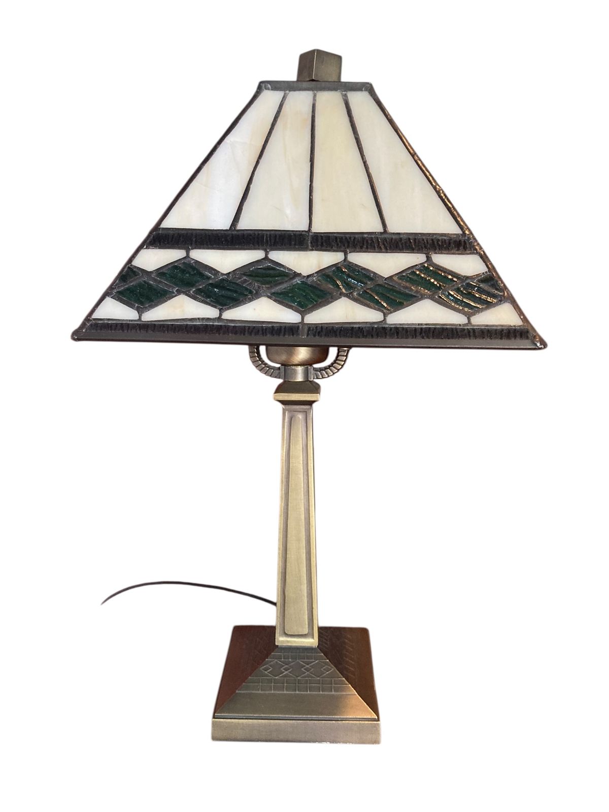 Art Deco Style Table Lamp In The Manor Of Tiffany photo furniture