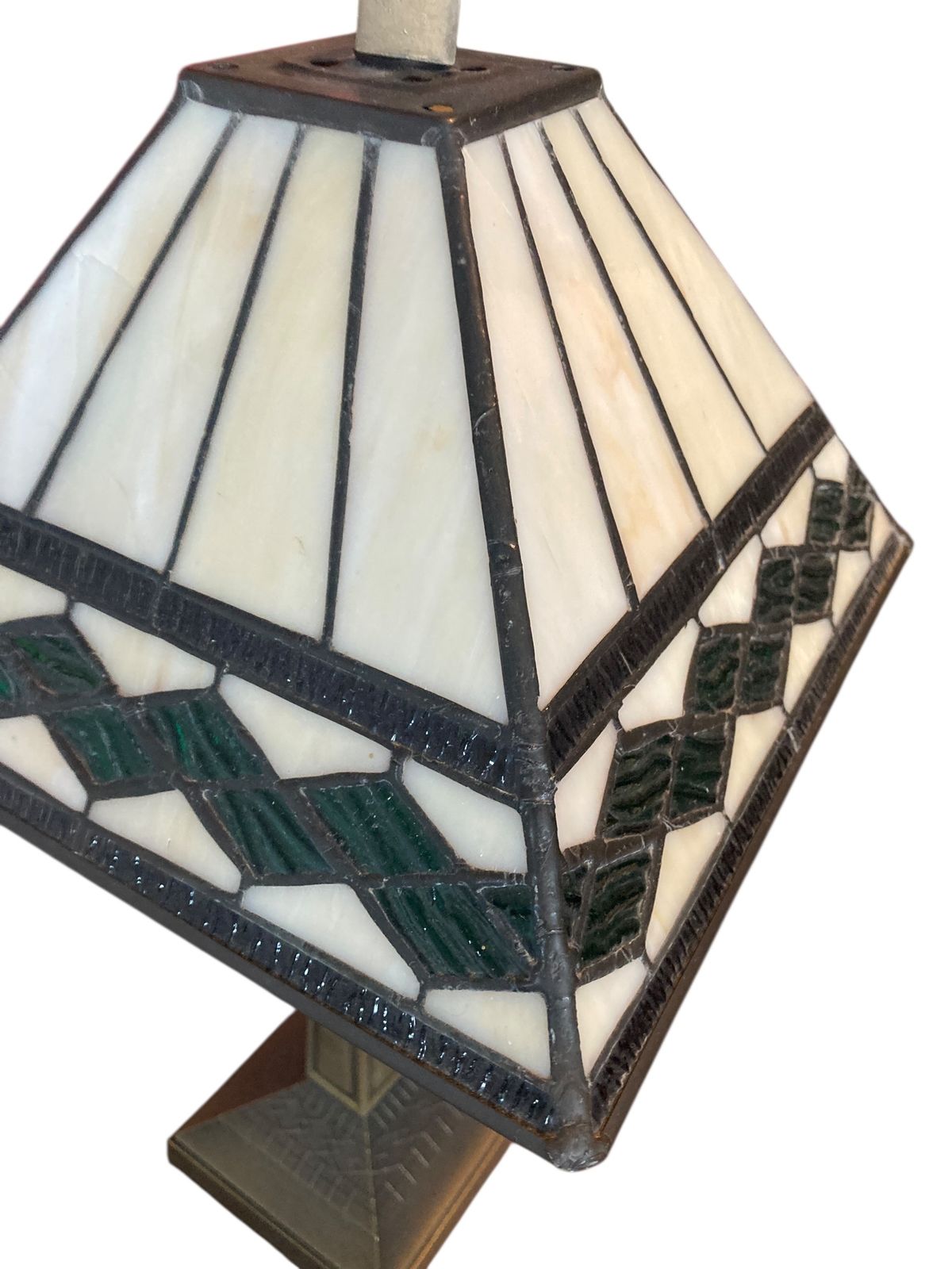 Art Deco Style Table Lamp In The Manor Of Tiffany photo Lighting