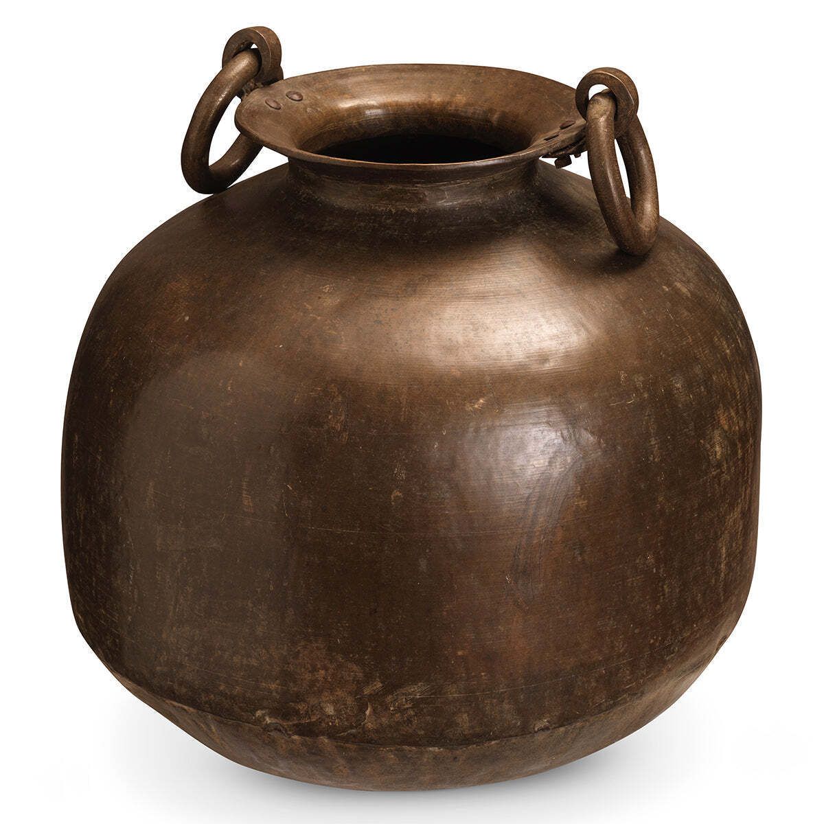Vintage Brass Matka Water Pot, Mid 20th Century photo for sale