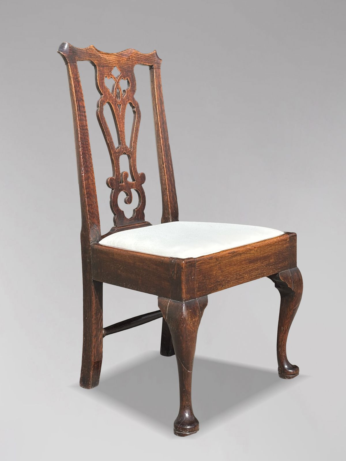 Pair Of 18th Century George III Period Oak Side Chairs photo 1680.0