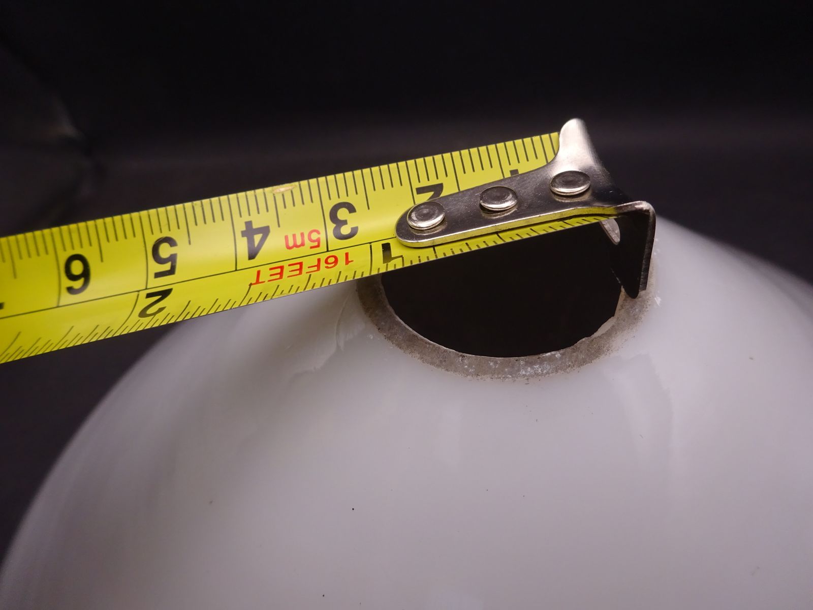 Reclaimed Pair Of Opal Glass Coolie Shades, Industrial 8" photo 120.0