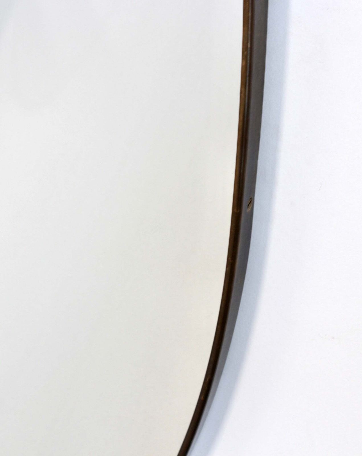 Mid Century Italian Wall Mirror With Brass Frame (Circa 1960s) photo buy