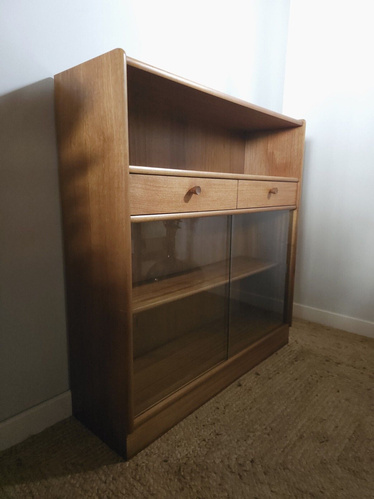 Nathan Book Shelves Teak Vintage Mid Century Display Unit Retro Delivery