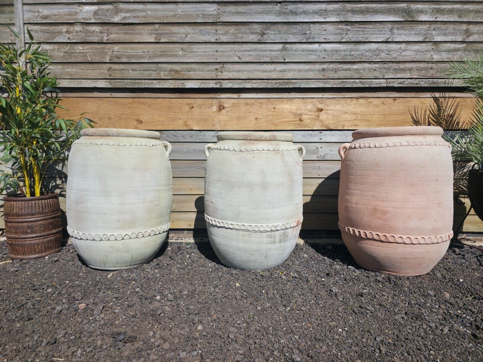 Large Rustic Mediterranean Terracotta Olive Tree Garden Plant Pot Planter Urn