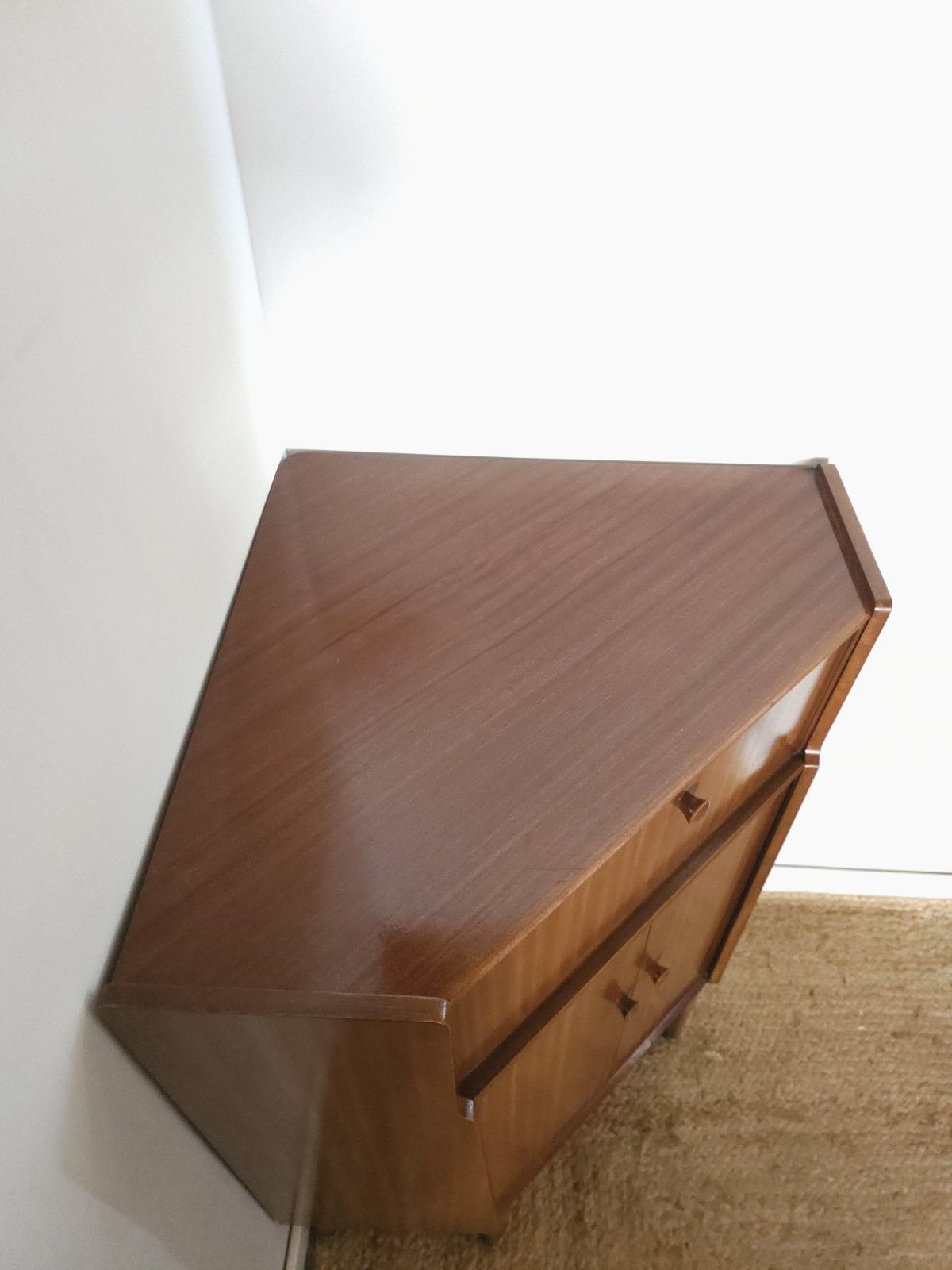 Nathan Bureau Mid Century Corner Desk Teak Home Office Storage Retro Delivery photo buy