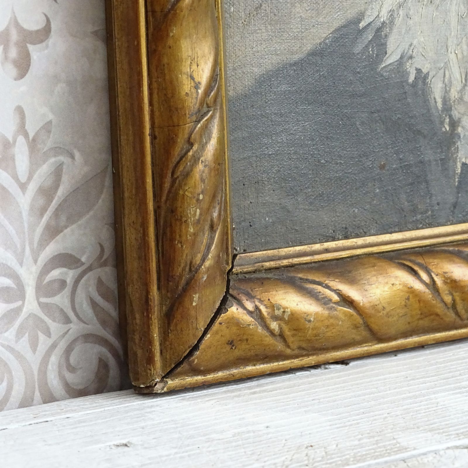 photo furniture Antiek olieverfportret Giuseppe Verdi