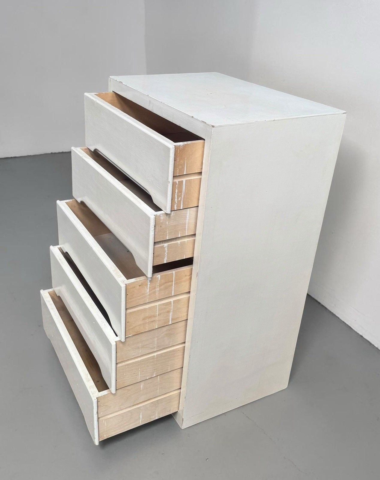 Liden Chest Of Drawers Plywood C1950s Mid Century Retro  Painted White photo Furniture